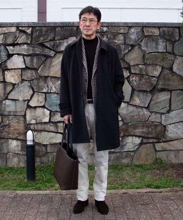 BEAMS HEARTのウール ステンカラーコートを使ったコーディネートを紹介します。｜Rakuten Fashion(楽天ファッション／旧楽天ブランドアベニュー)6440612