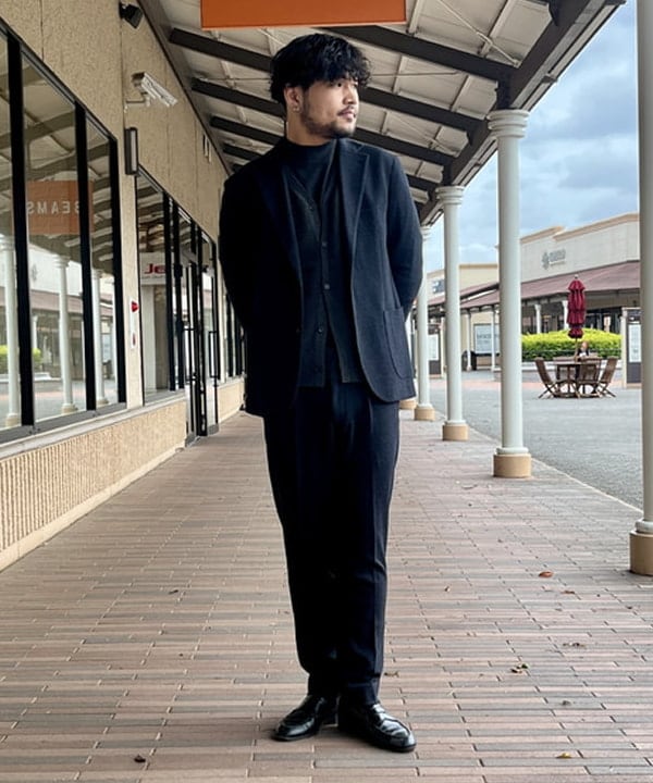 BEAMS HEARTのウールジャージ ジャケット(セットアップ対応)を使ったコーディネートを紹介します。｜Rakuten Fashion(楽天ファッション／旧楽天ブランドアベニュー)6440649