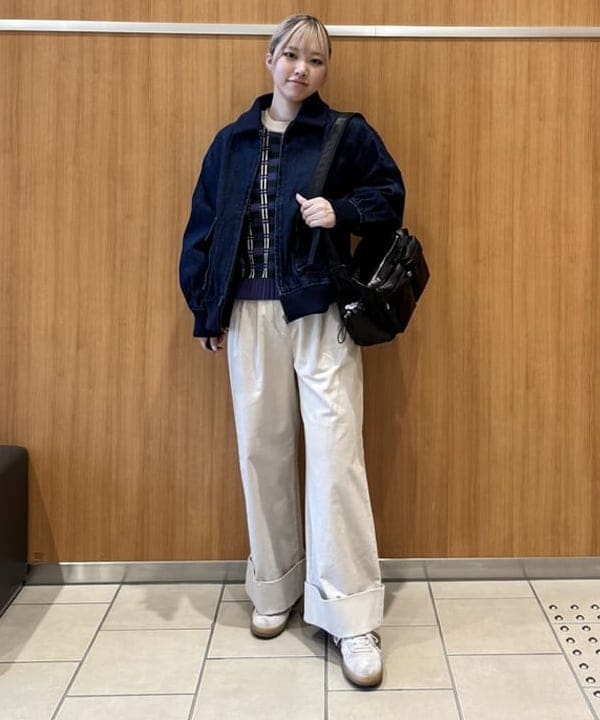 BEAMS HEARTのフクレ チェック ジャガードニットを使ったコーディネートを紹介します。｜Rakuten Fashion(楽天ファッション／旧楽天ブランドアベニュー)6441419