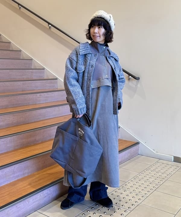 BEAMS HEARTのGジャン風 ニット ブルゾンを使ったコーディネートを紹介します。｜Rakuten Fashion(楽天ファッション／旧楽天ブランドアベニュー)6441421