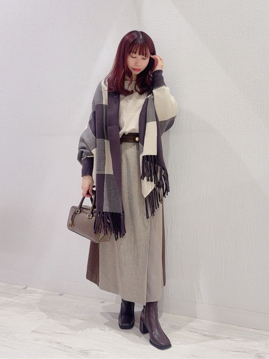 Vinのラビットファースリーブ2wayニットを使ったコーディネートを紹介します。｜Rakuten Fashion(楽天ファッション／旧楽天ブランドアベニュー)6442496