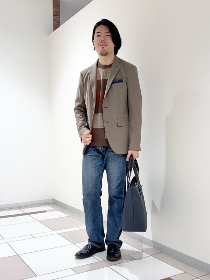 TAKEO KIKUCHIの【360°ストレッチ/セットアップ対応】None Of Stress ジャケットを使ったコーディネートを紹介します。｜Rakuten Fashion(楽天ファッション／旧楽天ブランドアベニュー)6443526