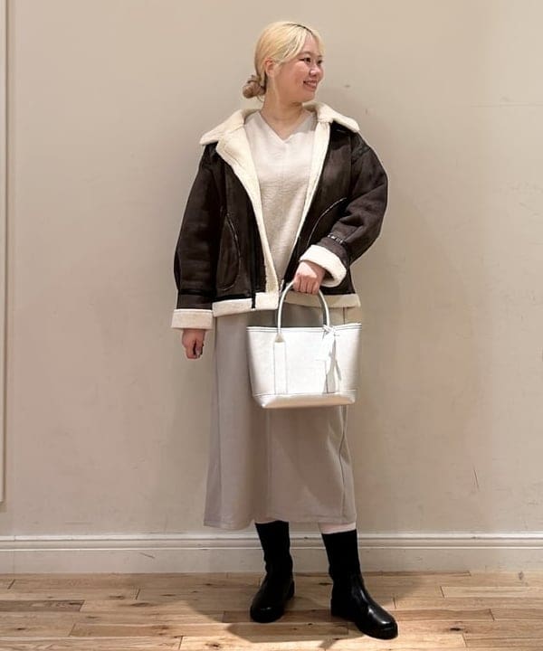 BEAMS HEARTのフェイク ムートン フライト ジャケットを使ったコーディネートを紹介します。｜Rakuten Fashion(楽天ファッション／旧楽天ブランドアベニュー)6443979