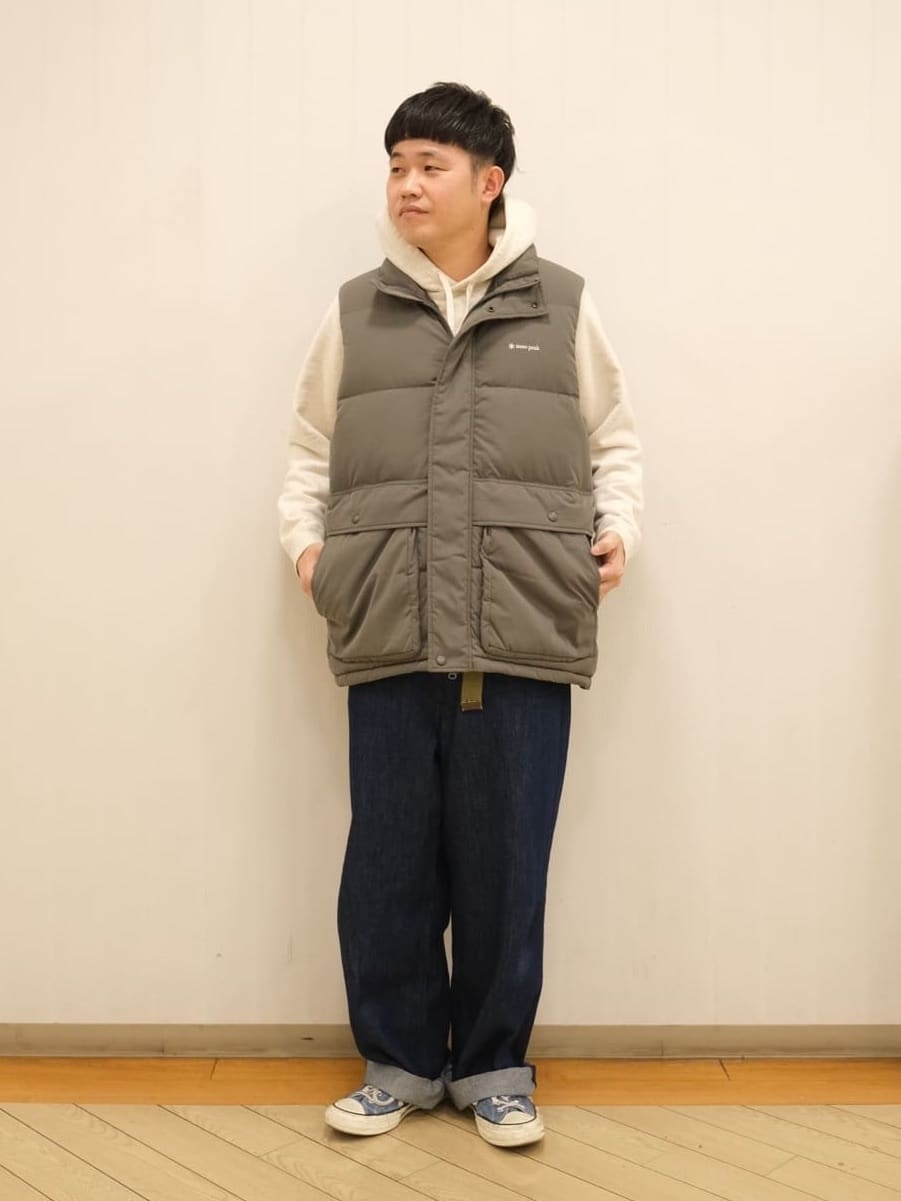 Snow PeakのEveryday Down Vestを使ったコーディネートを紹介します。｜Rakuten Fashion(楽天ファッション／旧楽天ブランドアベニュー)6445115