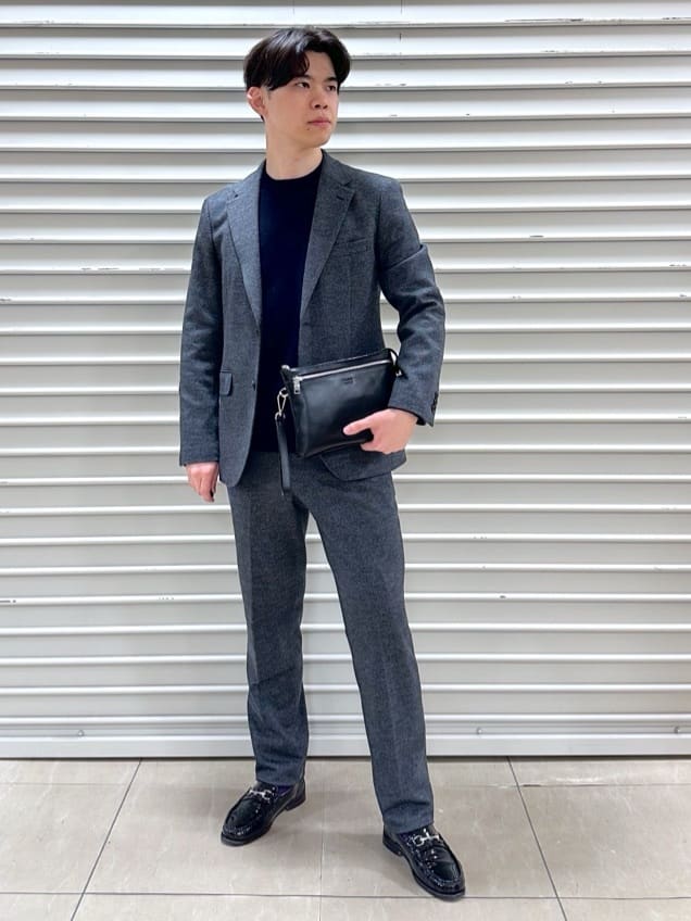 TAKEO KIKUCHIの【Sサイズ~】尾州織 ピンヘッドムリネ ジャケットを使ったコーディネートを紹介します。｜Rakuten Fashion(楽天ファッション／旧楽天ブランドアベニュー)6445145