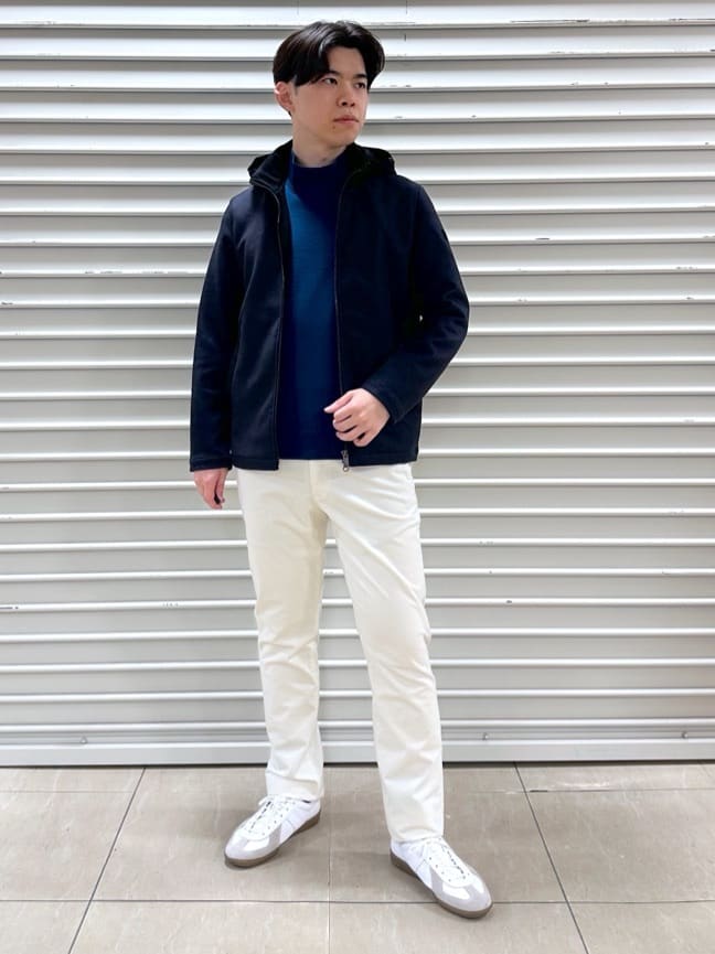 TAKEO KIKUCHIの【JUST ONE LAYER】ダウンファブリック ジップアップ フード ブルゾンを使ったコーディネートを紹介します。｜Rakuten Fashion(楽天ファッション／旧楽天ブランドアベニュー)6445156