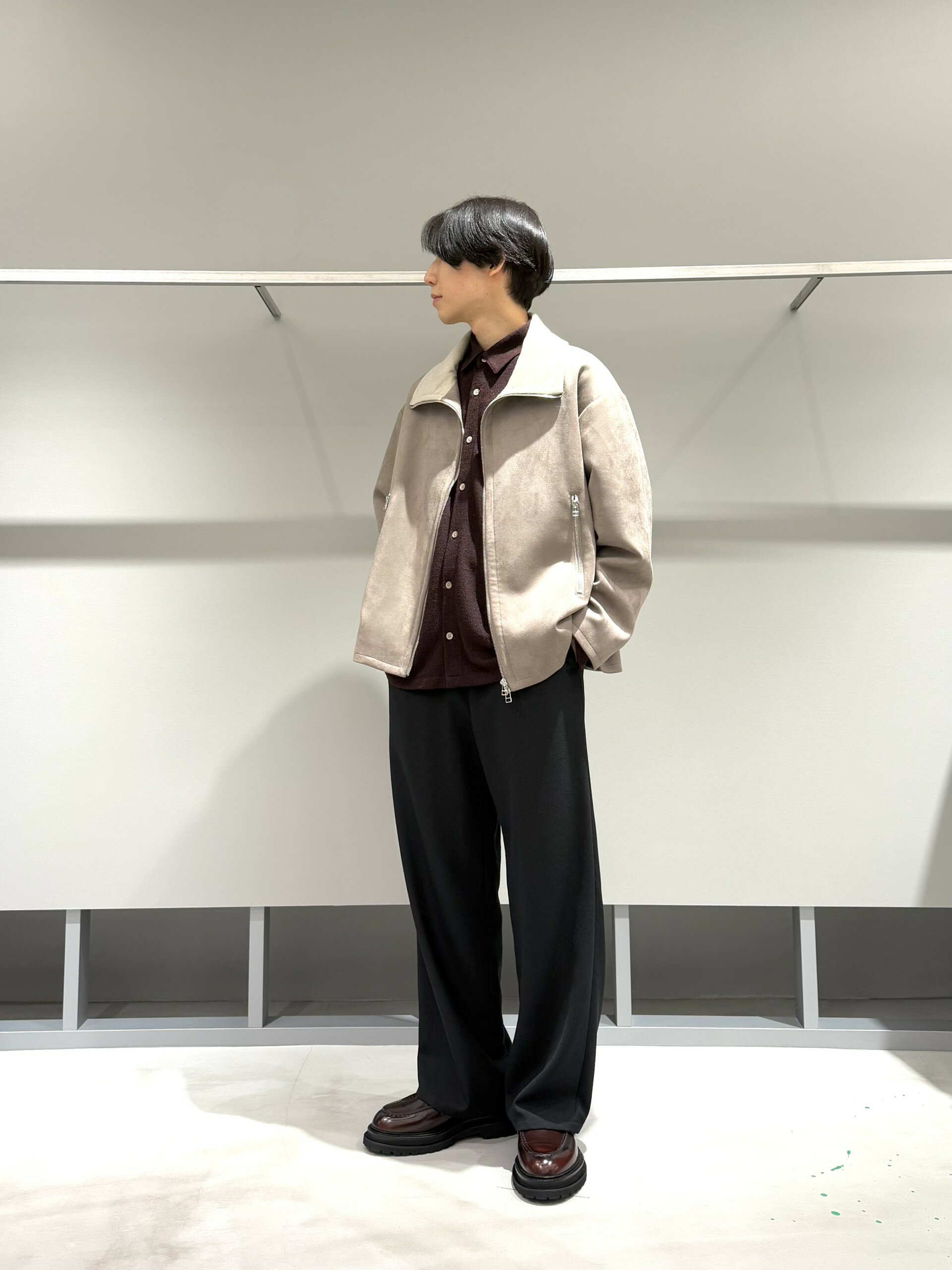 LOVELESSのスエードライクスタンドネックブルゾンを使ったコーディネートを紹介します。｜Rakuten Fashion(楽天ファッション／旧楽天ブランドアベニュー)6448573