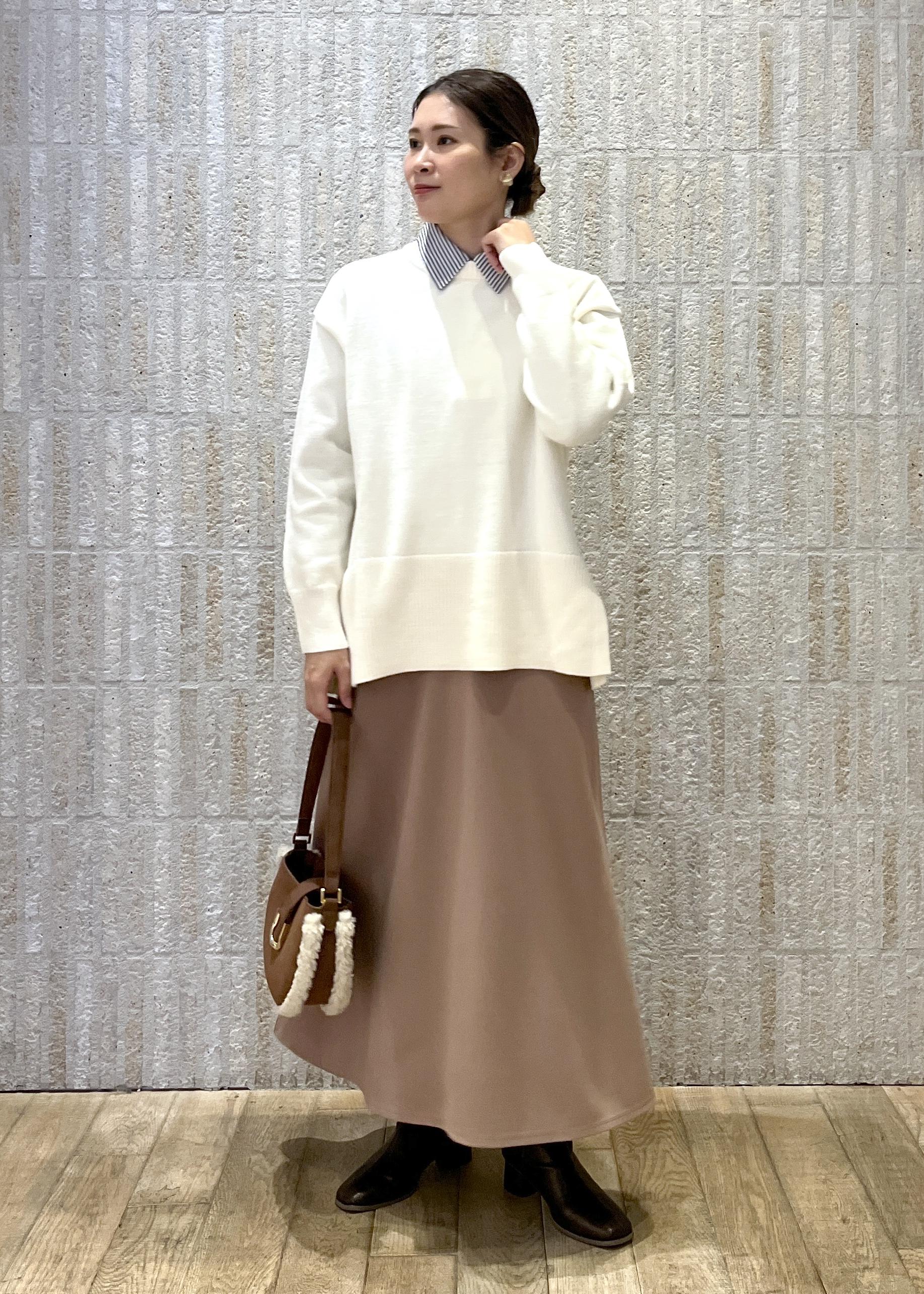 ROPE' PICNICの【新色追加】着丈が選べるクルーネックサイドスリットニットプルオーバー/イージーケアを使ったコーディネートを紹介します。｜Rakuten Fashion(楽天ファッション／旧楽天ブランドアベニュー)6470059