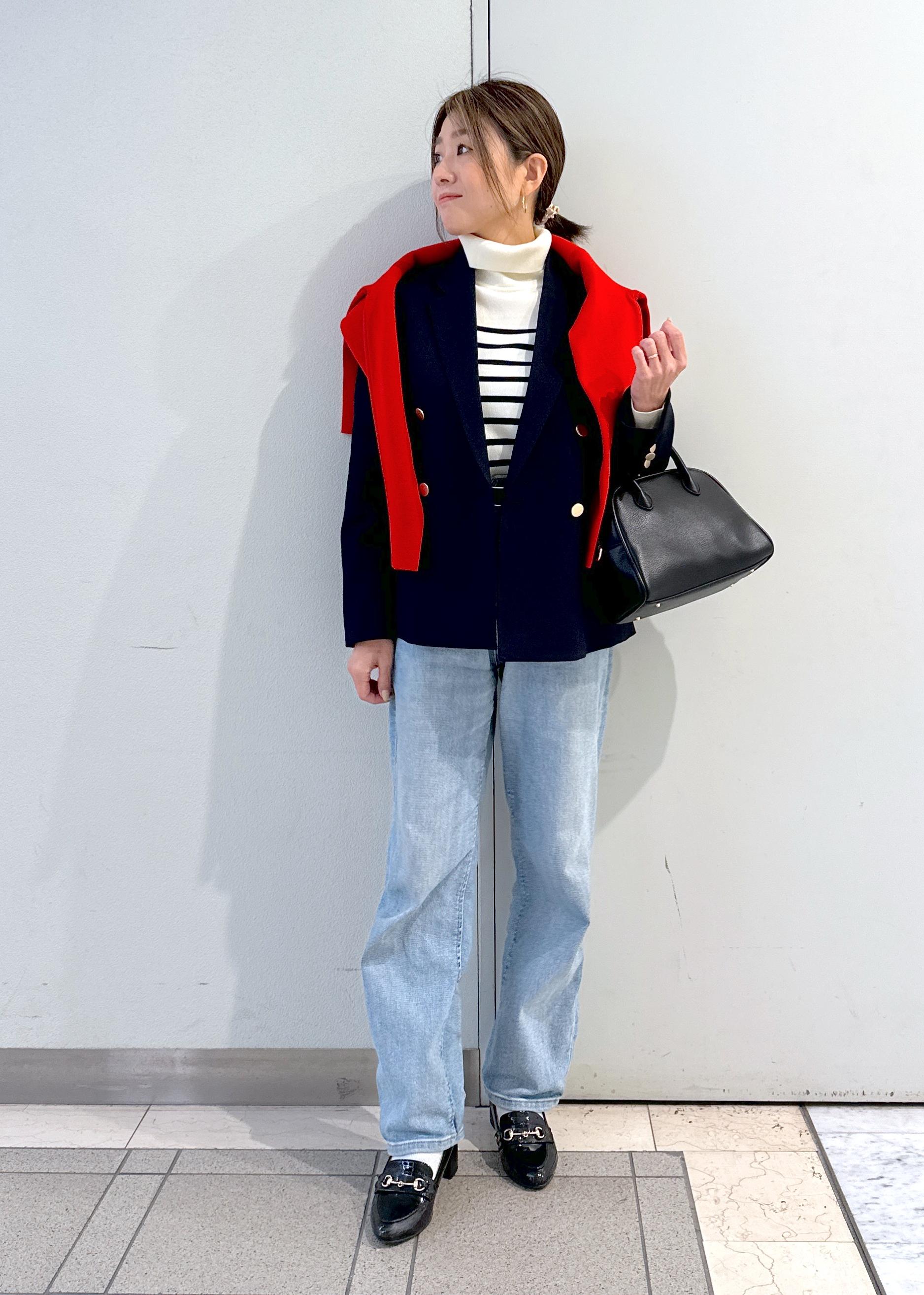 ROPE' PICNICのレディハンサムシリーズ ウールライク金ボタンジャケット(半裏地)/セットアップ・通勤対応を使ったコーディネートを紹介します。｜Rakuten Fashion(楽天ファッション／旧楽天ブランドアベニュー)6470068