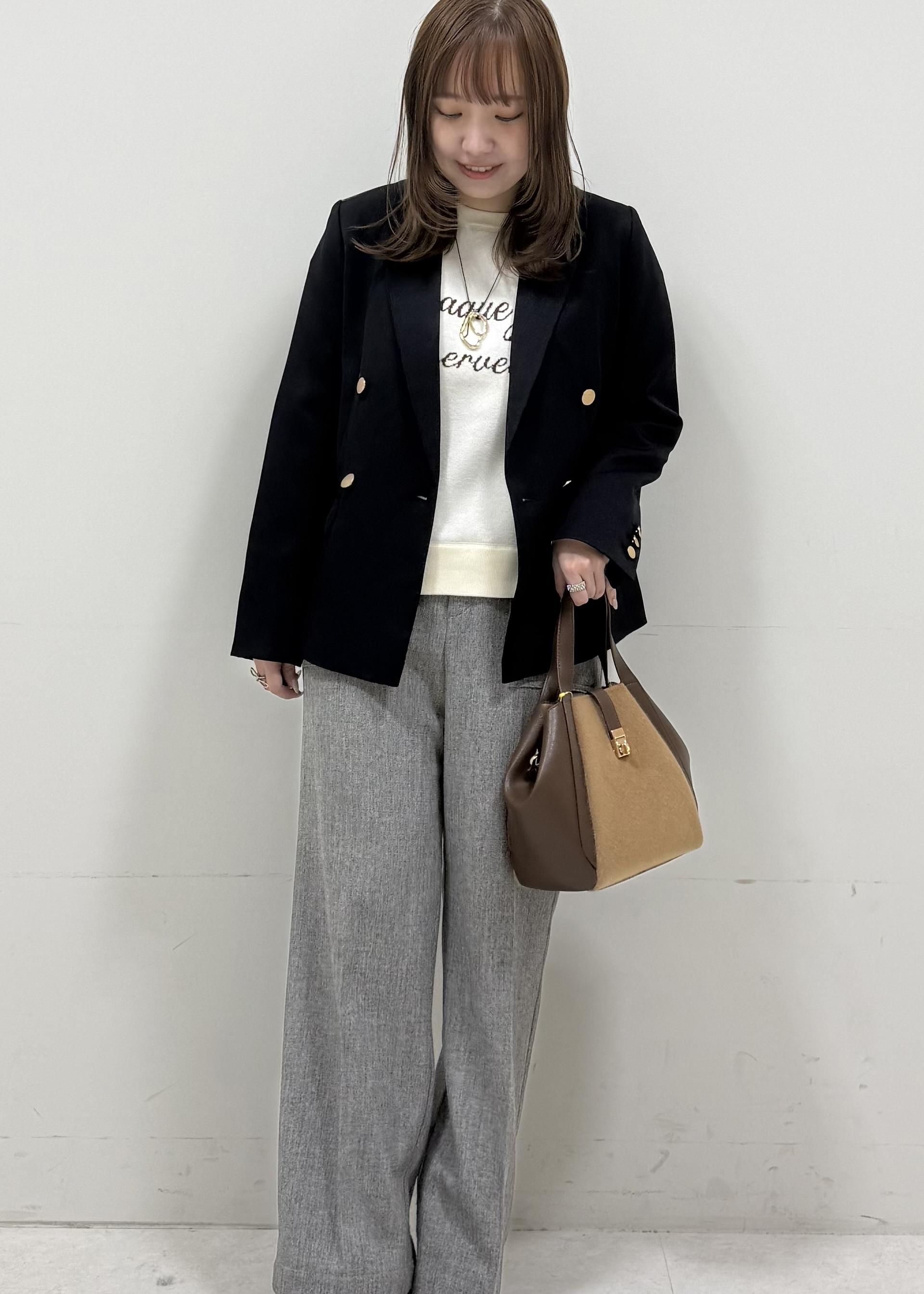 ROPE' PICNICのレディハンサムシリーズ ウールライク金ボタンジャケット(総裏地)/セットアップ対応を使ったコーディネートを紹介します。｜Rakuten Fashion(楽天ファッション／旧楽天ブランドアベニュー)6470077