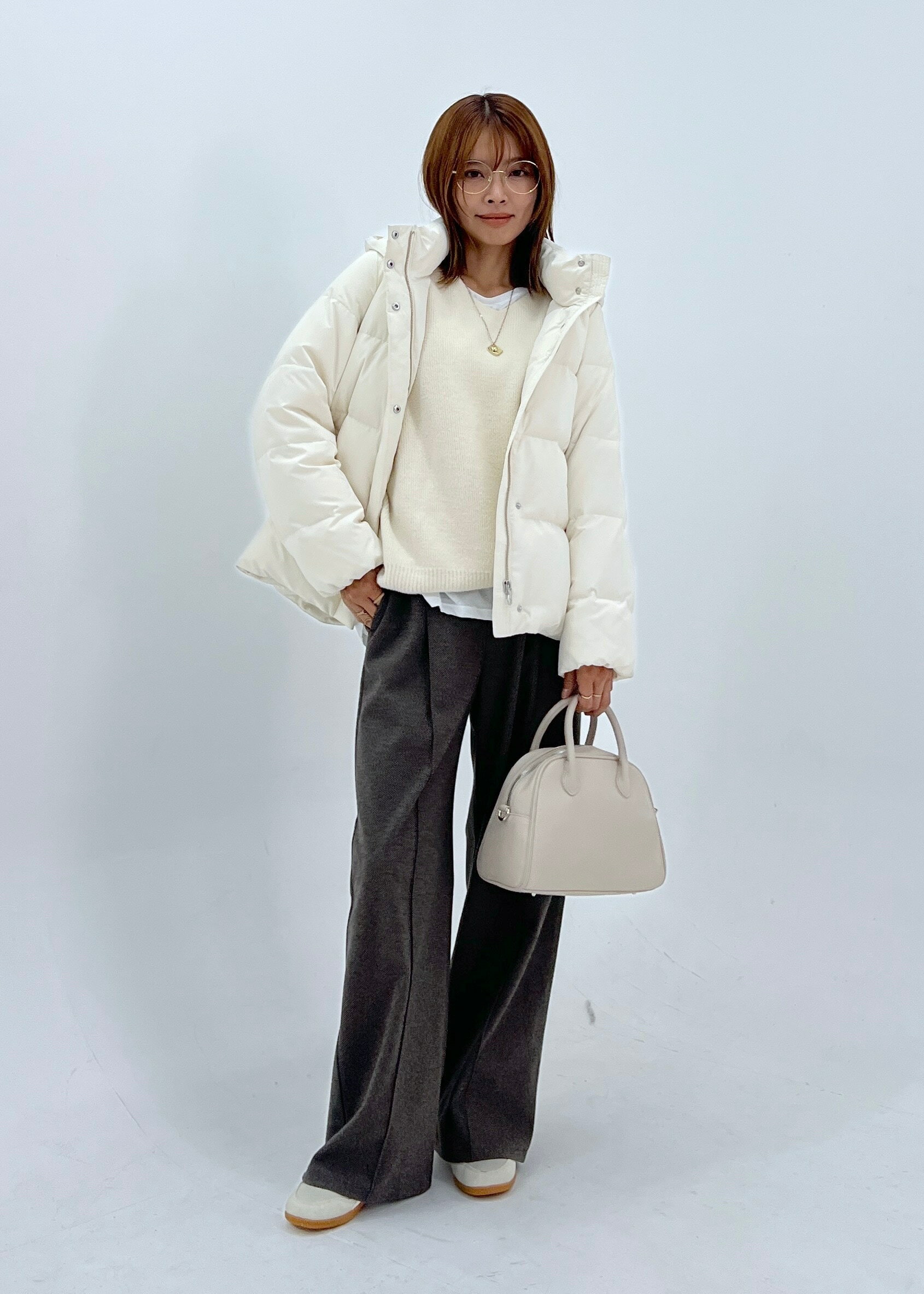 ROPE' PICNICの【GREEN DOWN/グリーンダウン】ショートダウン/リンクコーデを使ったコーディネートを紹介します。｜Rakuten Fashion(楽天ファッション／旧楽天ブランドアベニュー)6470042