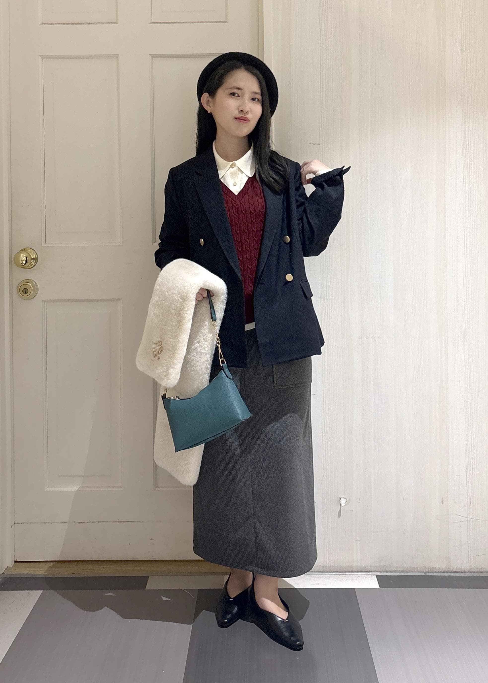 ROPE' PICNICの【新色追加】フェイクレイヤードニットプルオーバーを使ったコーディネートを紹介します。｜Rakuten Fashion(楽天ファッション／旧楽天ブランドアベニュー)6470115