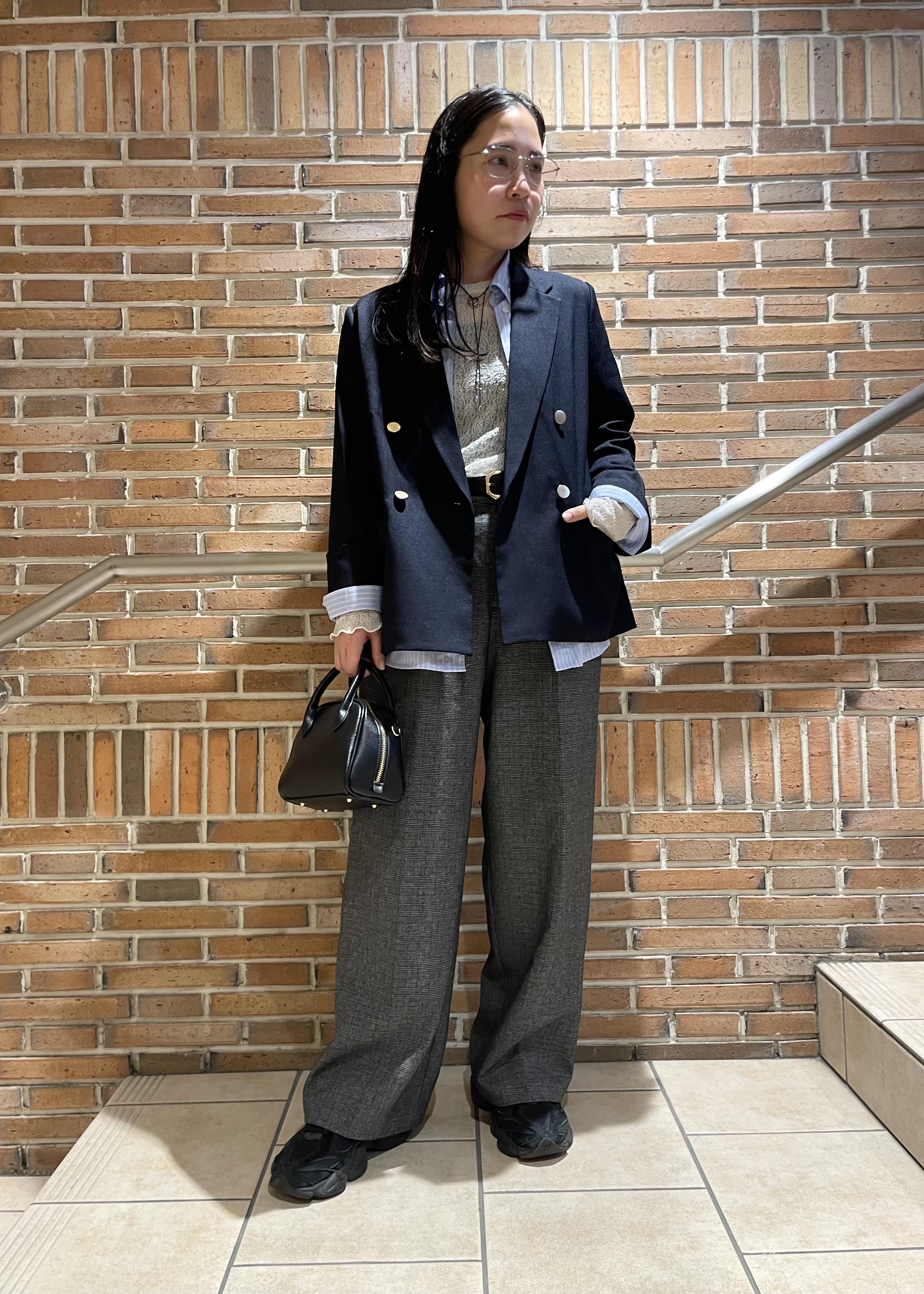 ROPE' PICNICのレディハンサムシリーズ ウールライク金ボタンジャケット(総裏地)/セットアップ対応を使ったコーディネートを紹介します。｜Rakuten Fashion(楽天ファッション／旧楽天ブランドアベニュー)6470160