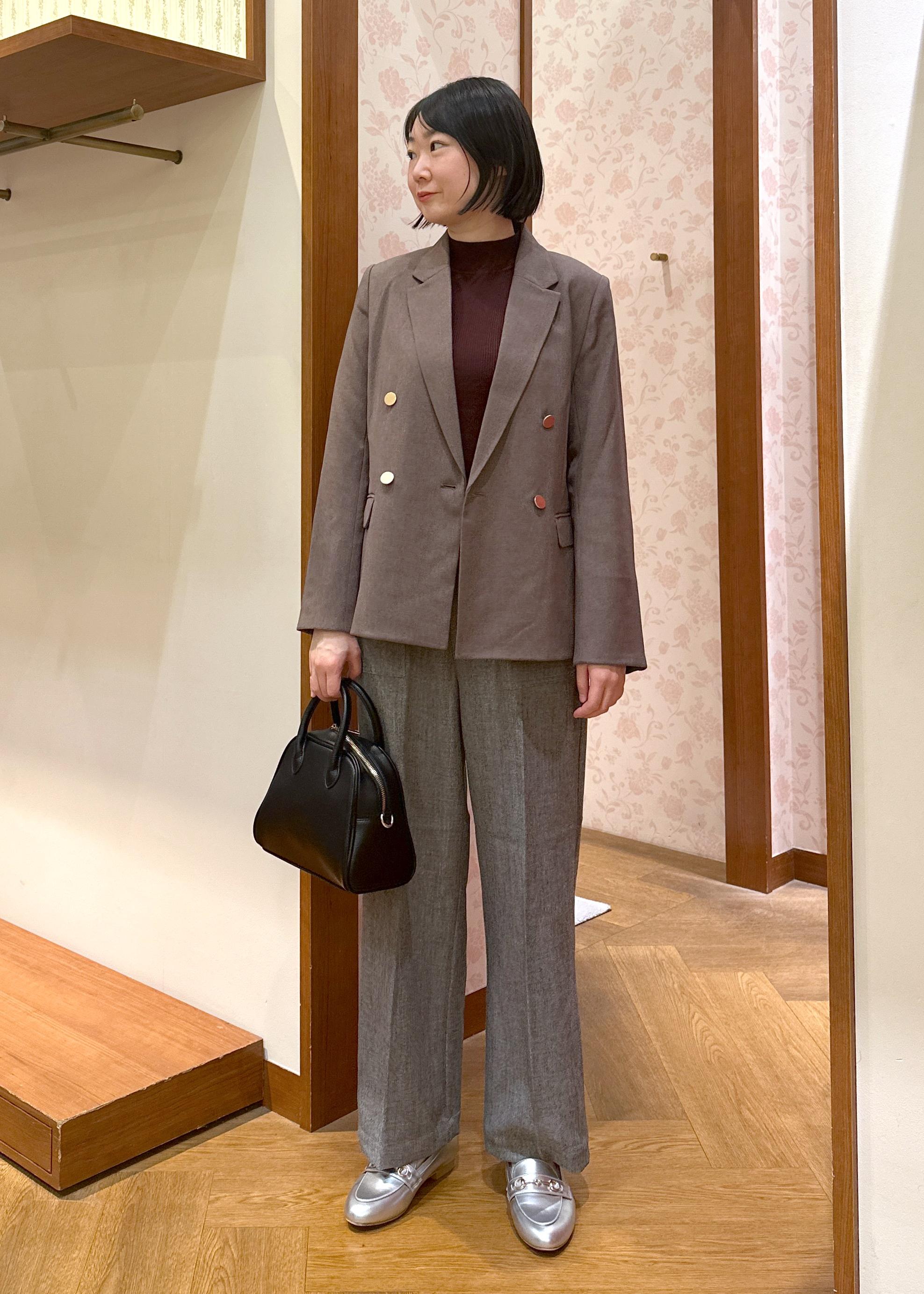 ROPE' PICNICのレディハンサムシリーズ ウールライク金ボタンジャケット(総裏地)/セットアップ対応を使ったコーディネートを紹介します。｜Rakuten Fashion(楽天ファッション／旧楽天ブランドアベニュー)6470163