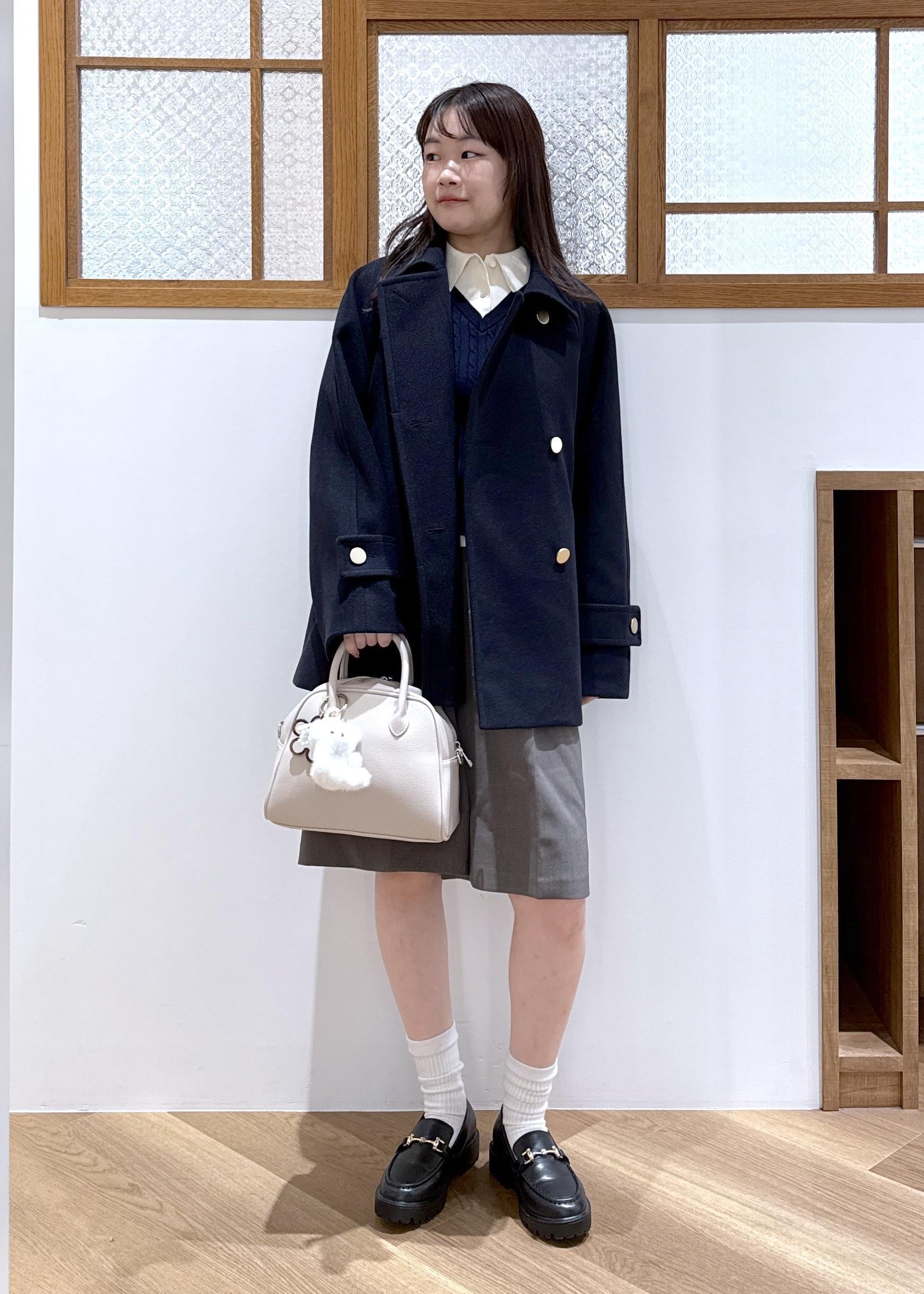 ROPE' PICNICのジャージーメルトンシリーズ 金ボタンミドル丈コート/リンクコーデを使ったコーディネートを紹介します。｜Rakuten Fashion(楽天ファッション／旧楽天ブランドアベニュー)6470164