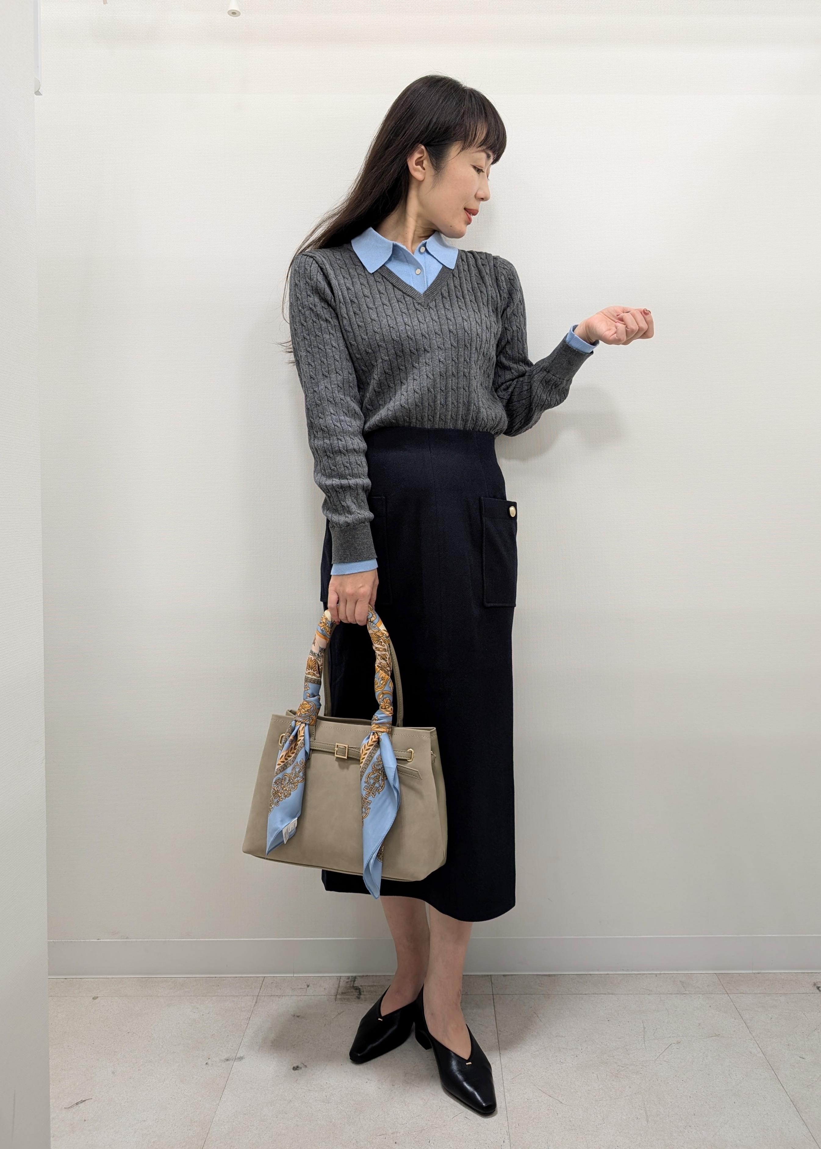 ROPE' PICNICの【新色追加】フェイクレイヤードニットプルオーバーを使ったコーディネートを紹介します。｜Rakuten Fashion(楽天ファッション／旧楽天ブランドアベニュー)6470143