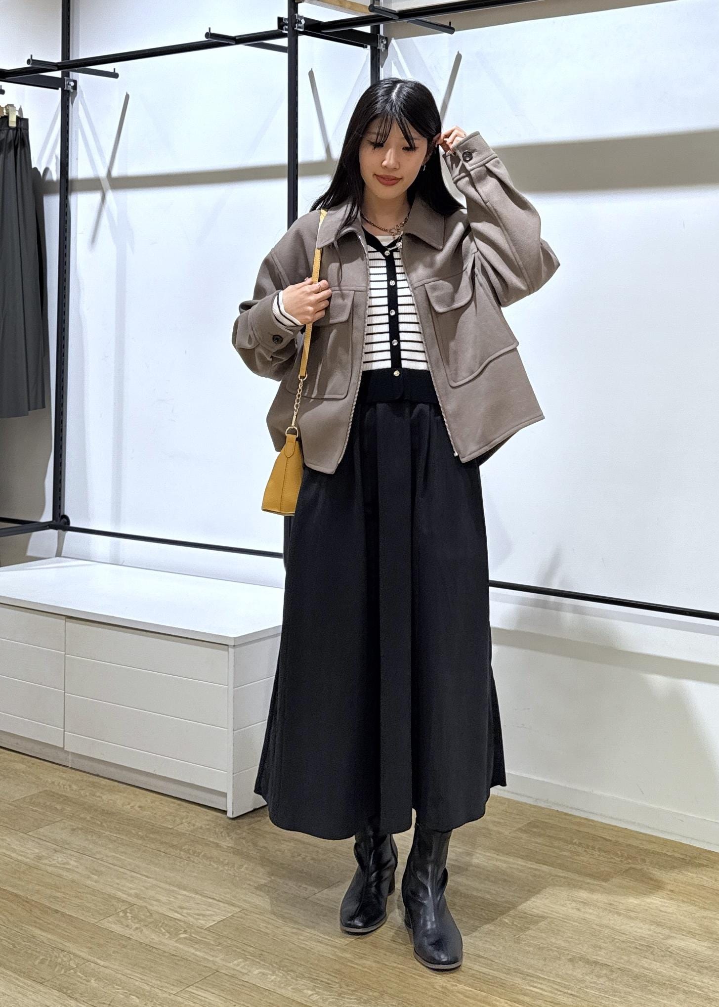 ROPE' PICNICの【新色追加】メタル釦ドッキングワンピースを使ったコーディネートを紹介します。｜Rakuten Fashion(楽天ファッション／旧楽天ブランドアベニュー)6470167