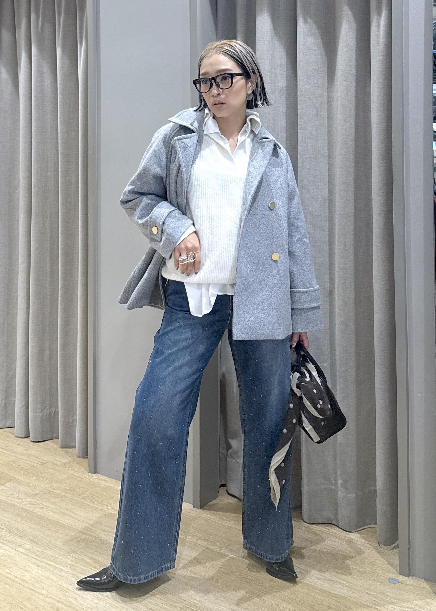 ROPE' PICNICのジャージーメルトンシリーズ 金ボタンミドル丈コート/リンクコーデを使ったコーディネートを紹介します。｜Rakuten Fashion(楽天ファッション／旧楽天ブランドアベニュー)6470170