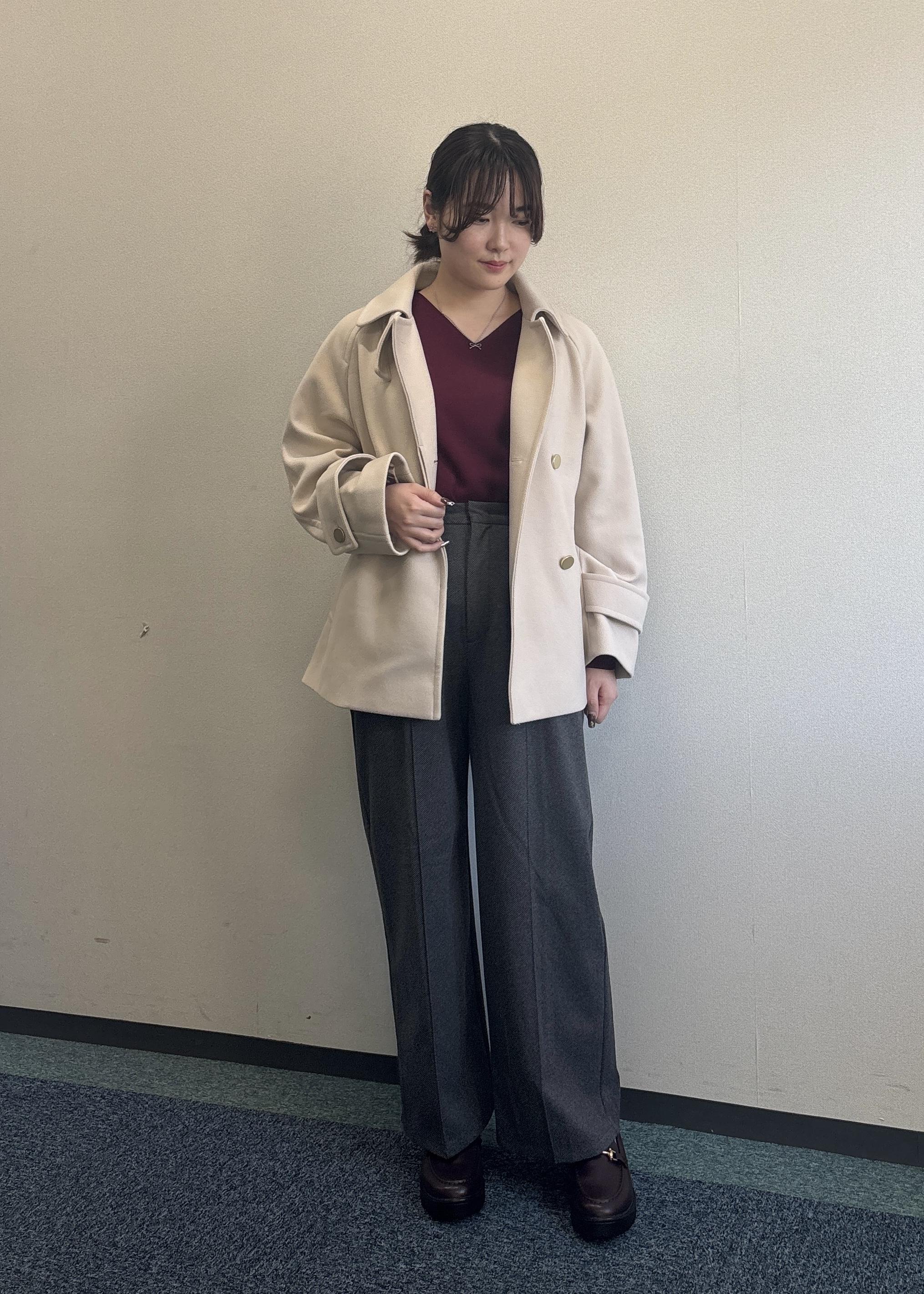 ROPE' PICNICのジャージーメルトンシリーズ 金ボタンミドル丈コート/リンクコーデを使ったコーディネートを紹介します。｜Rakuten Fashion(楽天ファッション／旧楽天ブランドアベニュー)6470176