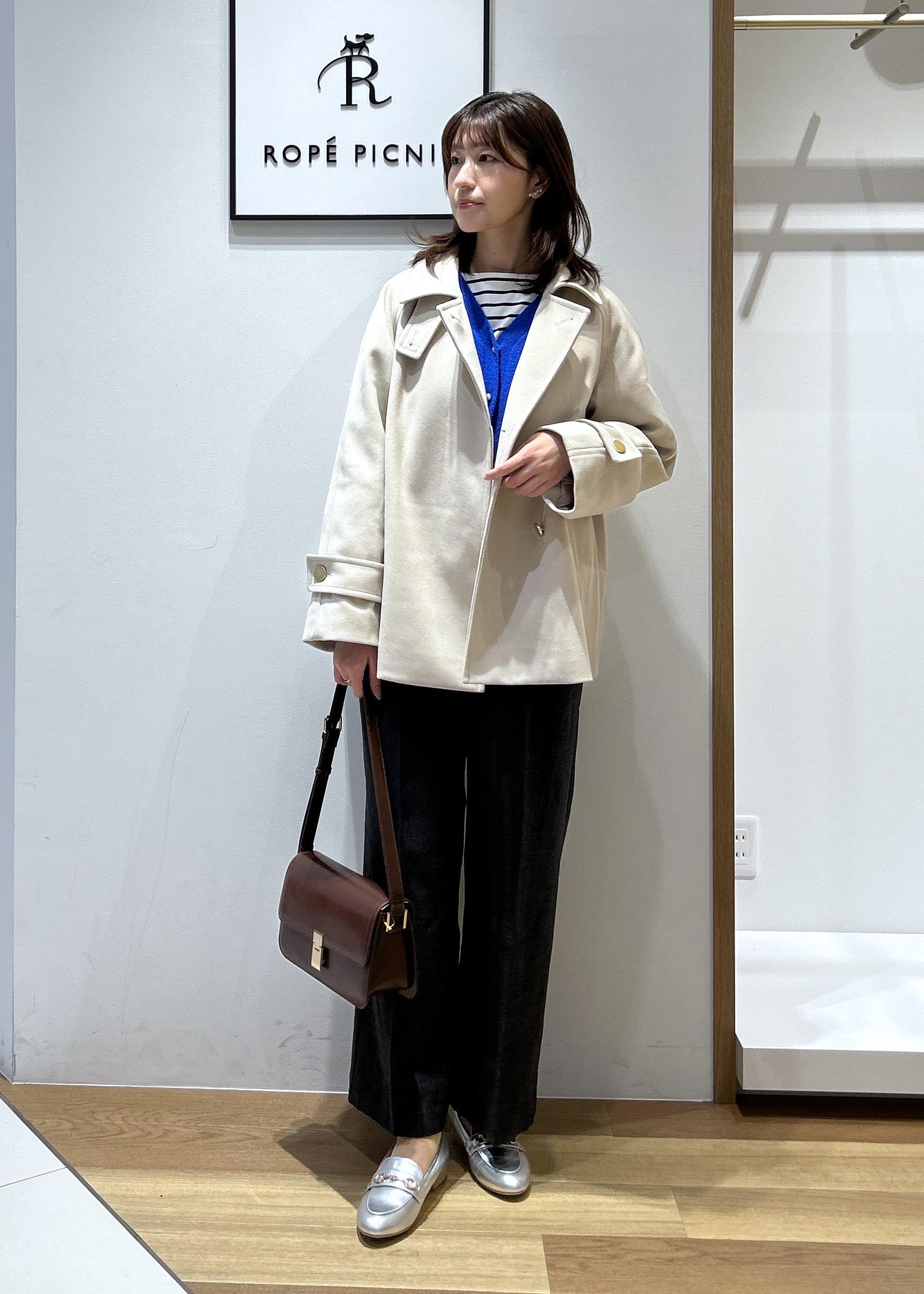 ROPE' PICNICのジャージーメルトンシリーズ 金ボタンミドル丈コート/リンクコーデを使ったコーディネートを紹介します。｜Rakuten Fashion(楽天ファッション／旧楽天ブランドアベニュー)6470156