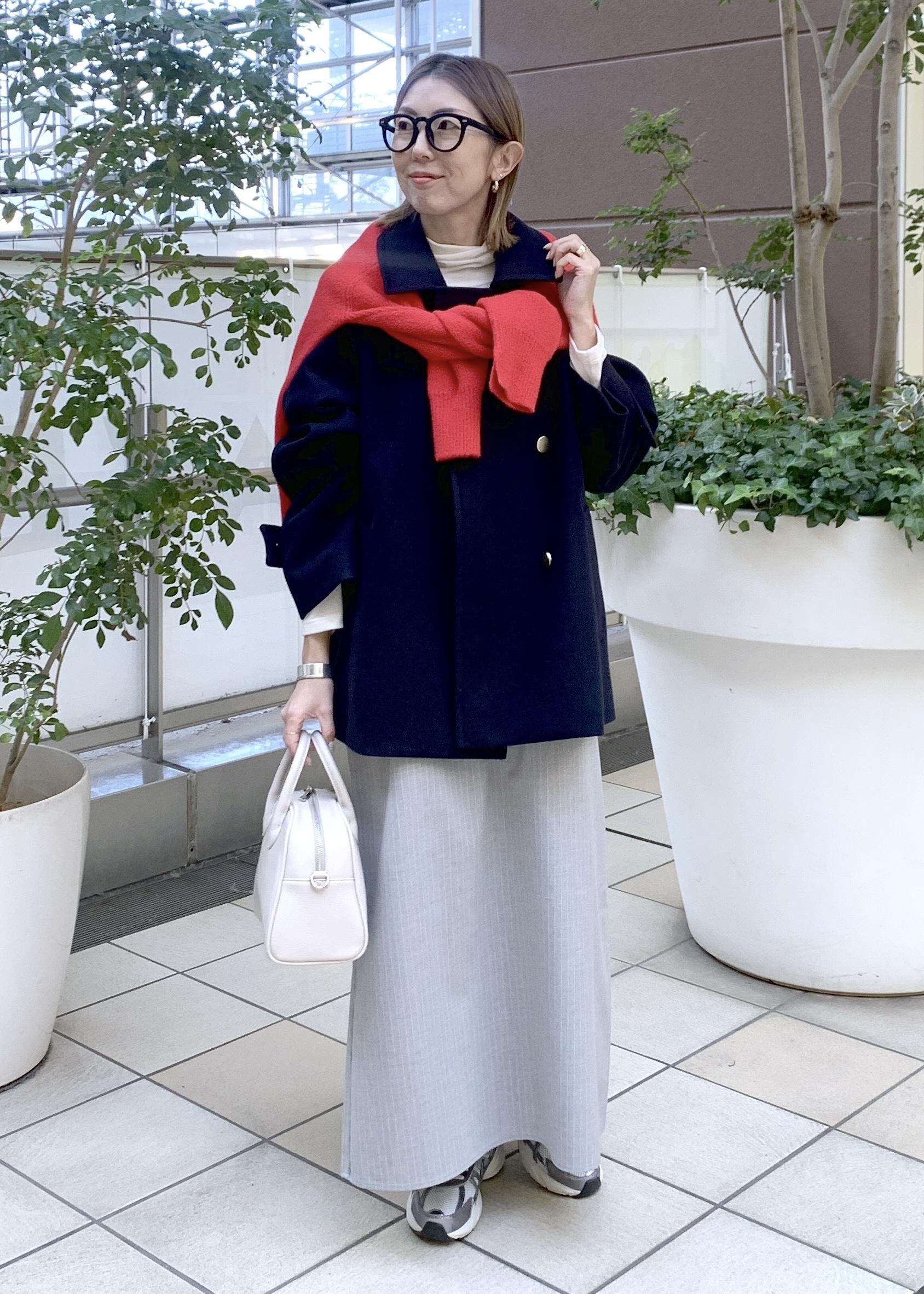 ROPE' PICNICのジャージーメルトンシリーズ 金ボタンミドル丈コート/リンクコーデを使ったコーディネートを紹介します。｜Rakuten Fashion(楽天ファッション／旧楽天ブランドアベニュー)6470205