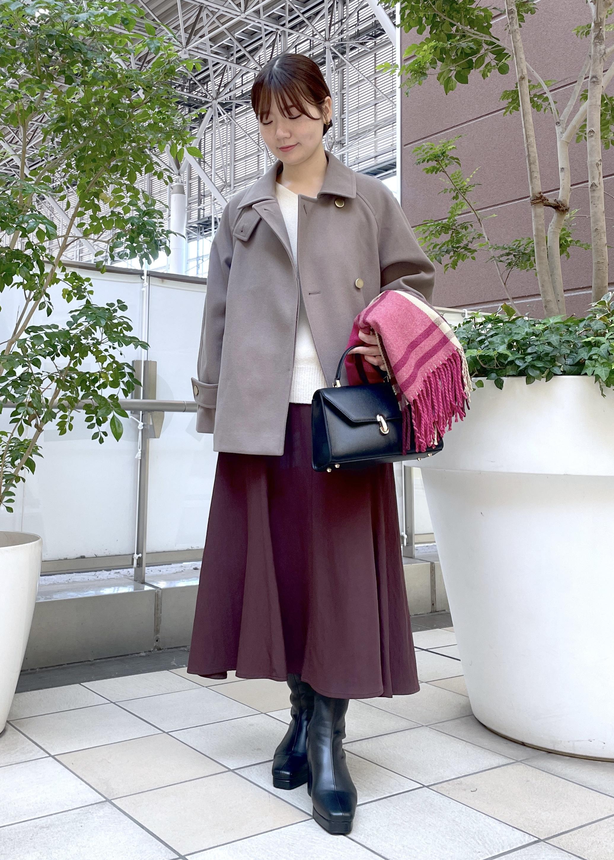 ROPE' PICNICのジャージーメルトンシリーズ 金ボタンミドル丈コート/リンクコーデを使ったコーディネートを紹介します。｜Rakuten Fashion(楽天ファッション／旧楽天ブランドアベニュー)6470206