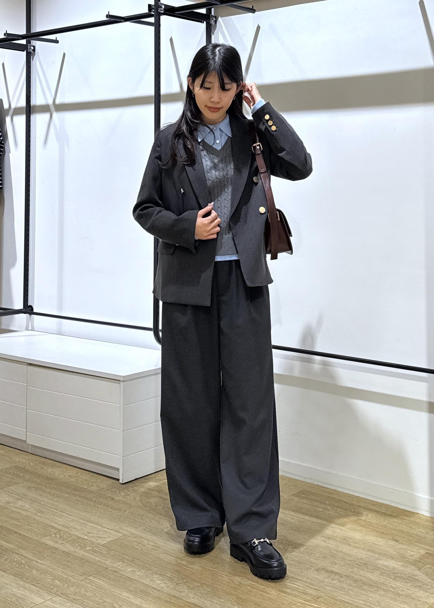 ROPE' PICNICのレディハンサムシリーズ ウールライク金ボタンジャケット(総裏地)/セットアップ対応を使ったコーディネートを紹介します。｜Rakuten Fashion(楽天ファッション／旧楽天ブランドアベニュー)6470186