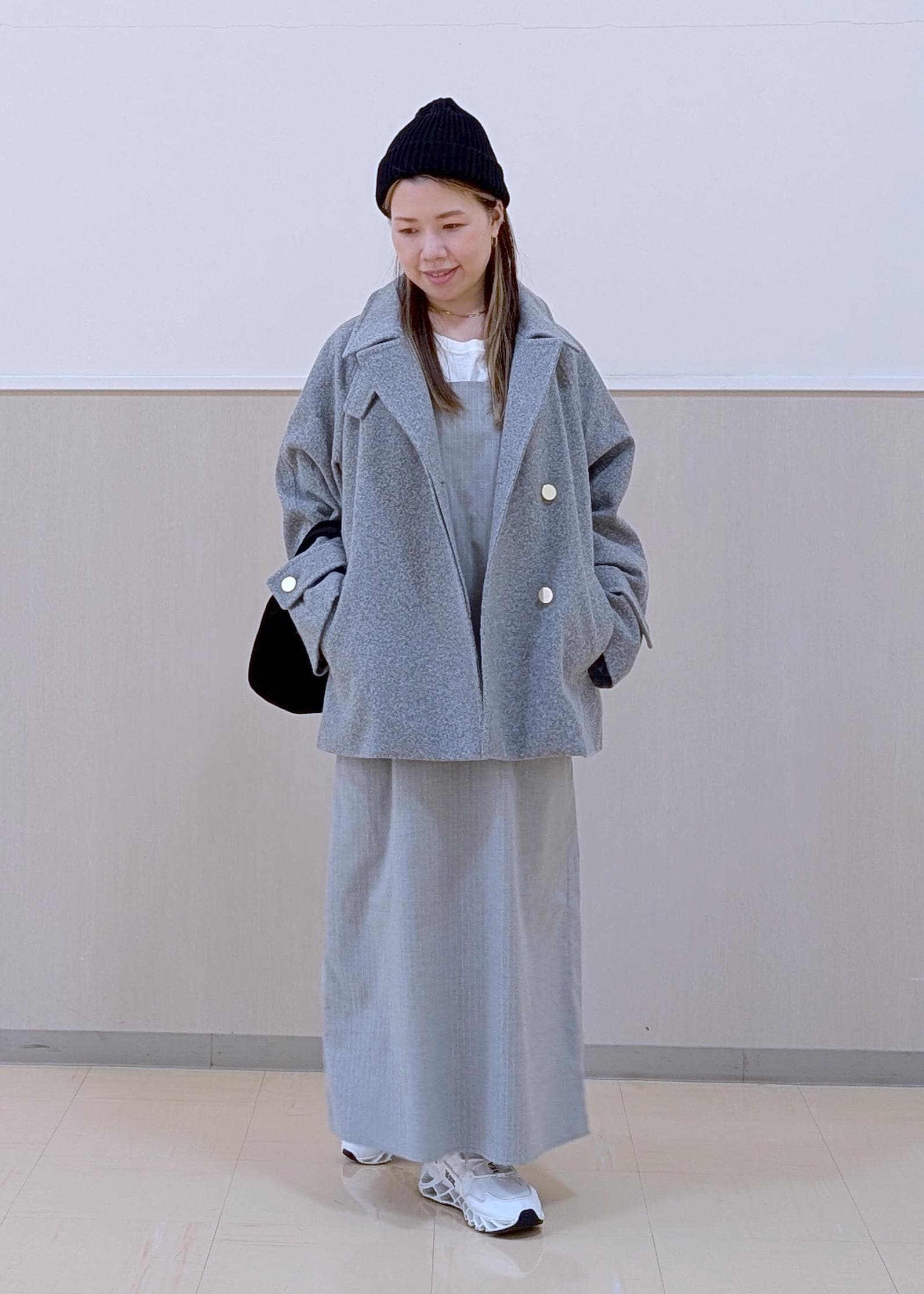 ROPE' PICNICのジャージーメルトンシリーズ 金ボタンミドル丈コート/リンクコーデを使ったコーディネートを紹介します。｜Rakuten Fashion(楽天ファッション／旧楽天ブランドアベニュー)6470217