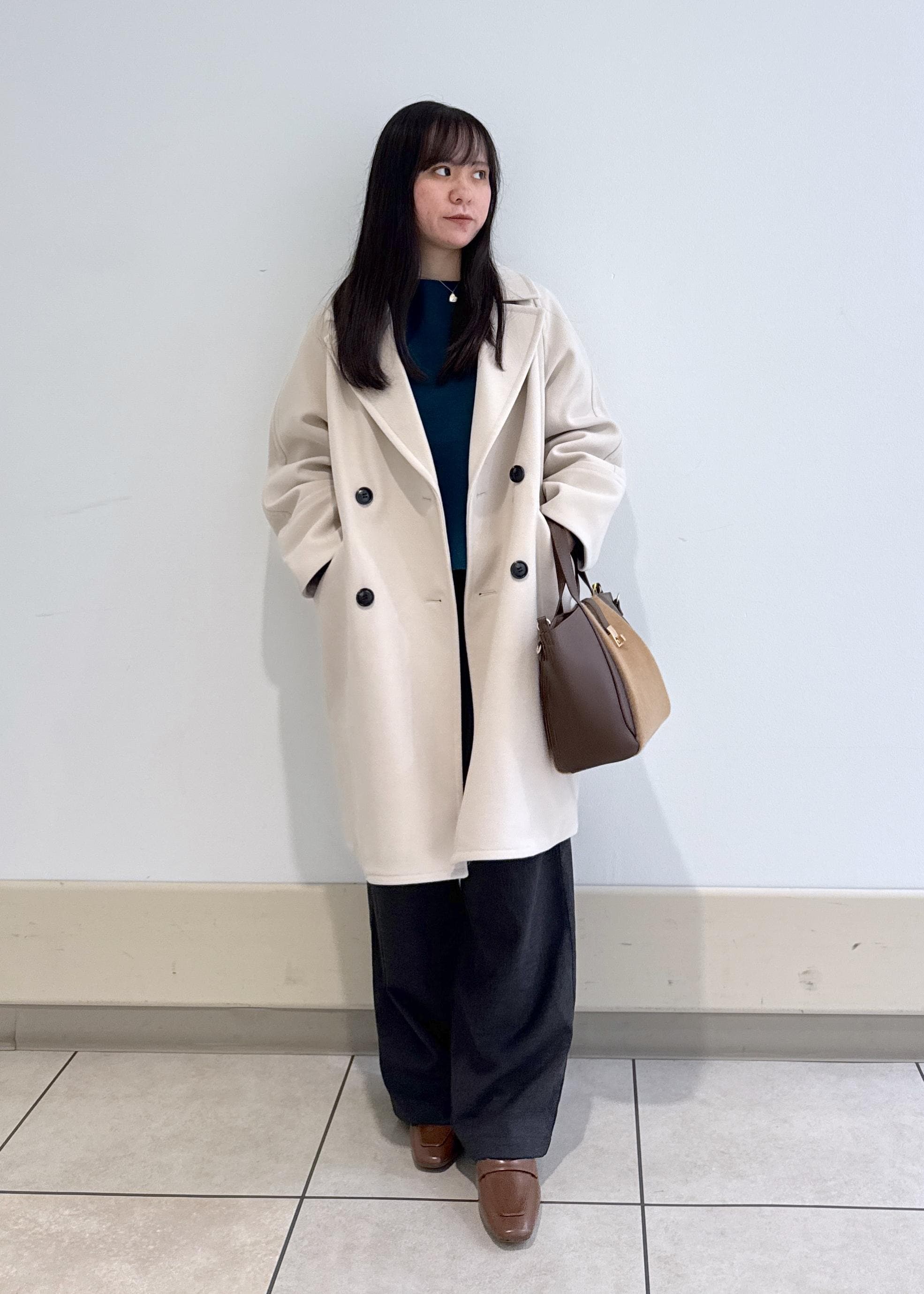 ROPE' PICNICのジャージメルトン無地&チェックオーバーPコート/一部WEB限定カラー・リンクコーデを使ったコーディネートを紹介します。｜Rakuten Fashion(楽天ファッション／旧楽天ブランドアベニュー)6470218