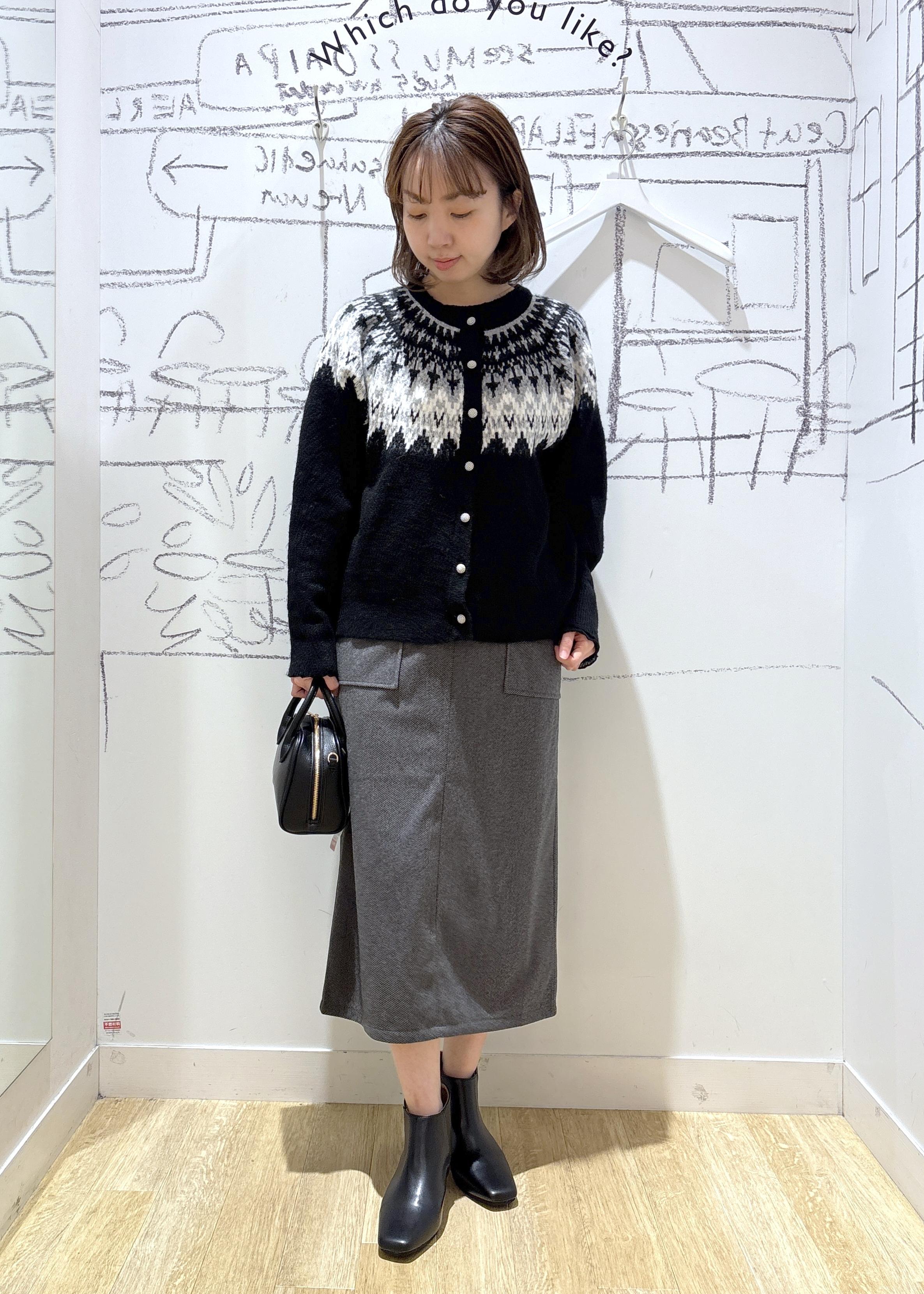 ROPE' PICNICのノルディック柄カーディガンを使ったコーディネートを紹介します。｜Rakuten Fashion(楽天ファッション／旧楽天ブランドアベニュー)6470263