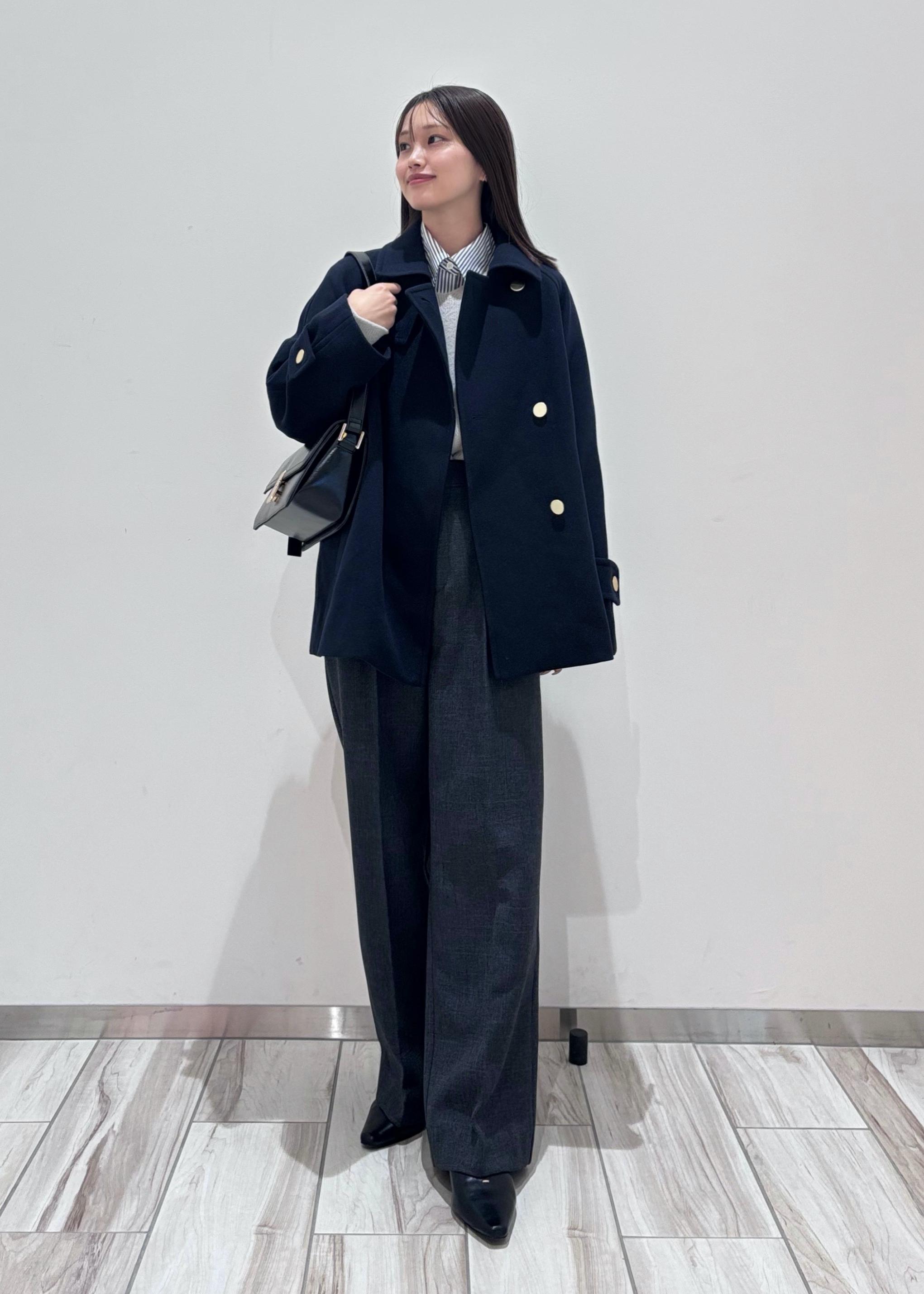 ROPE' PICNICのジャージーメルトンシリーズ 金ボタンミドル丈コート/リンクコーデを使ったコーディネートを紹介します。｜Rakuten Fashion(楽天ファッション／旧楽天ブランドアベニュー)6470234