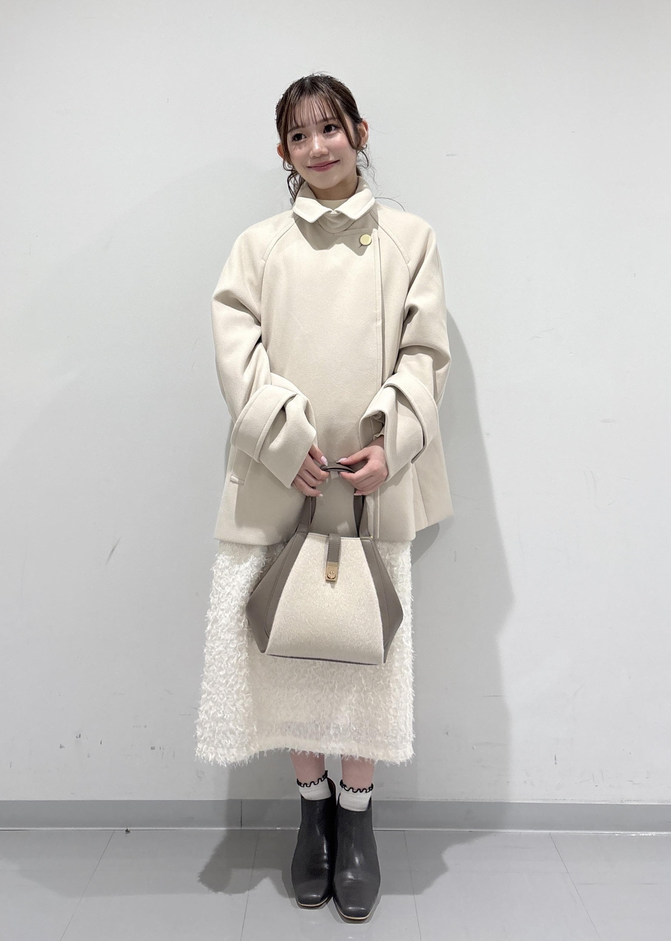 ROPE' PICNICのジャージーメルトンシリーズ 金ボタンミドル丈コート/リンクコーデを使ったコーディネートを紹介します。｜Rakuten Fashion(楽天ファッション／旧楽天ブランドアベニュー)6470239