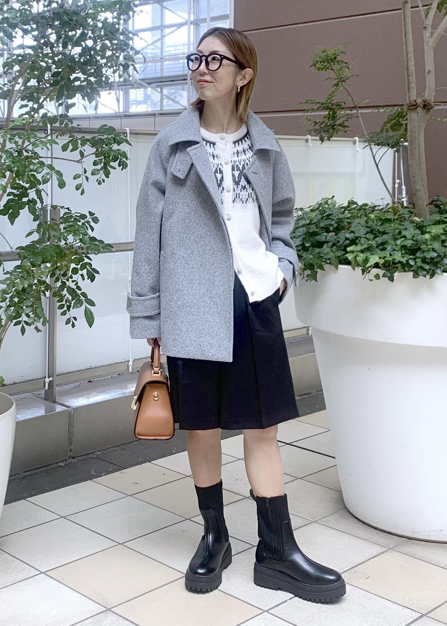 ROPE' PICNICのジャージーメルトンシリーズ 金ボタンミドル丈コート/リンクコーデを使ったコーディネートを紹介します。｜Rakuten Fashion(楽天ファッション／旧楽天ブランドアベニュー)6470273