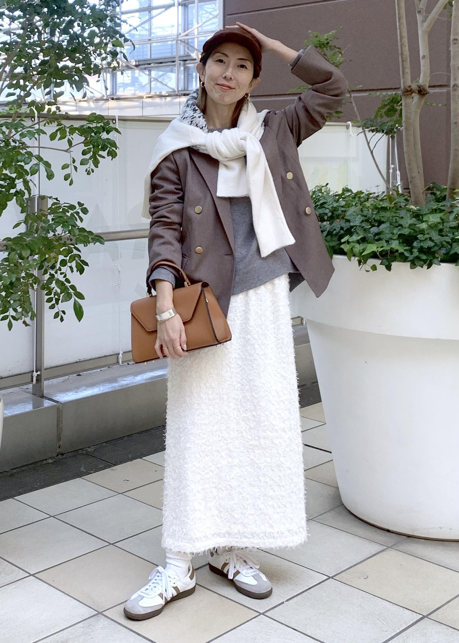 ROPE' PICNICのレディハンサムシリーズ ウールライク金ボタンジャケット(総裏地)/セットアップ対応を使ったコーディネートを紹介します。｜Rakuten Fashion(楽天ファッション／旧楽天ブランドアベニュー)6470241