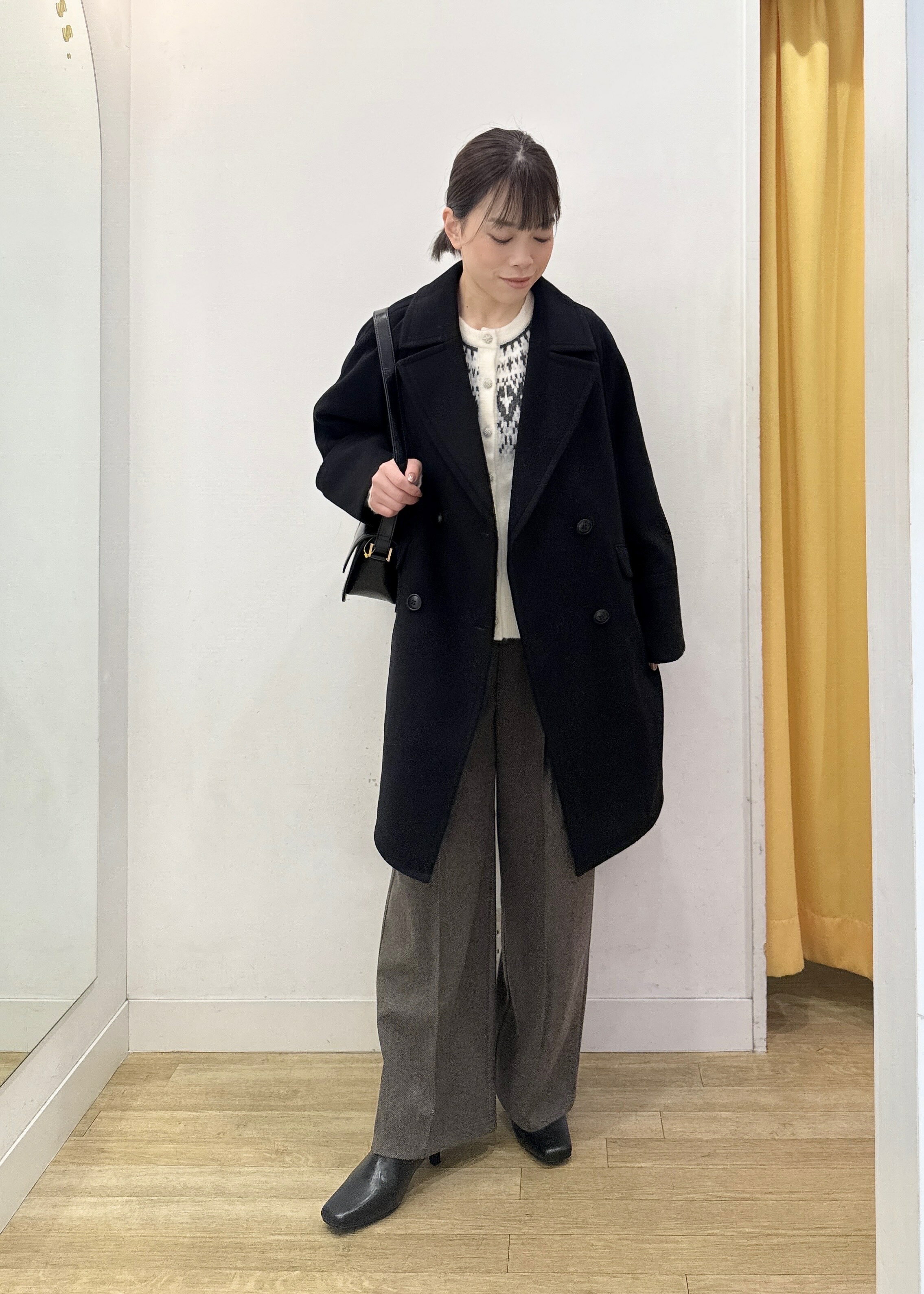 ROPE' PICNICのジャージメルトン無地&チェックオーバーPコート/一部WEB限定カラー・リンクコーデを使ったコーディネートを紹介します。｜Rakuten Fashion(楽天ファッション／旧楽天ブランドアベニュー)6470249