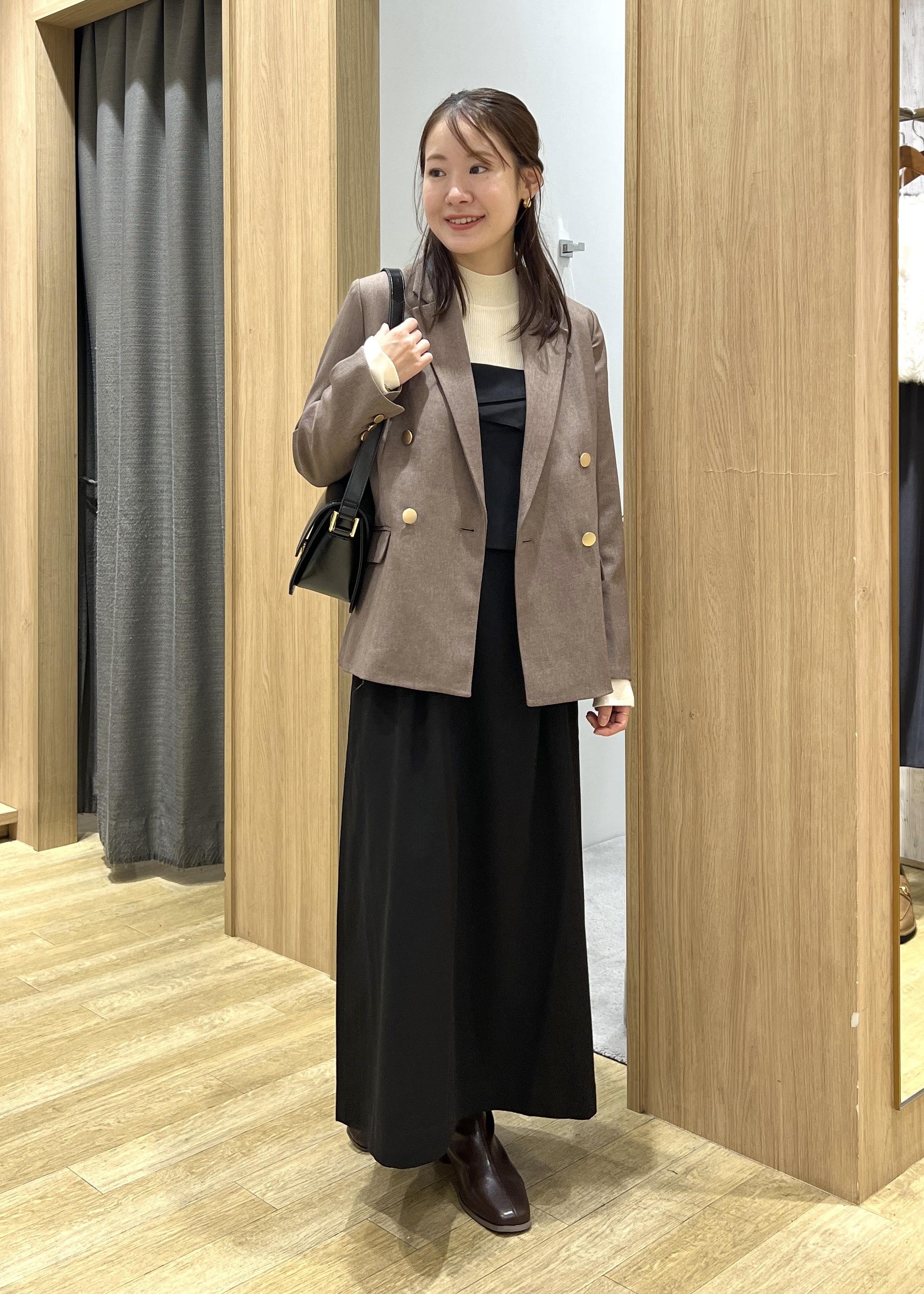 ROPE' PICNICの【低身長・小柄さんサイズ】レディハンサムシリーズ ウールライク金ボタンジャケット(総裏地)を使ったコーディネートを紹介します。｜Rakuten Fashion(楽天ファッション／旧楽天ブランドアベニュー)6470378