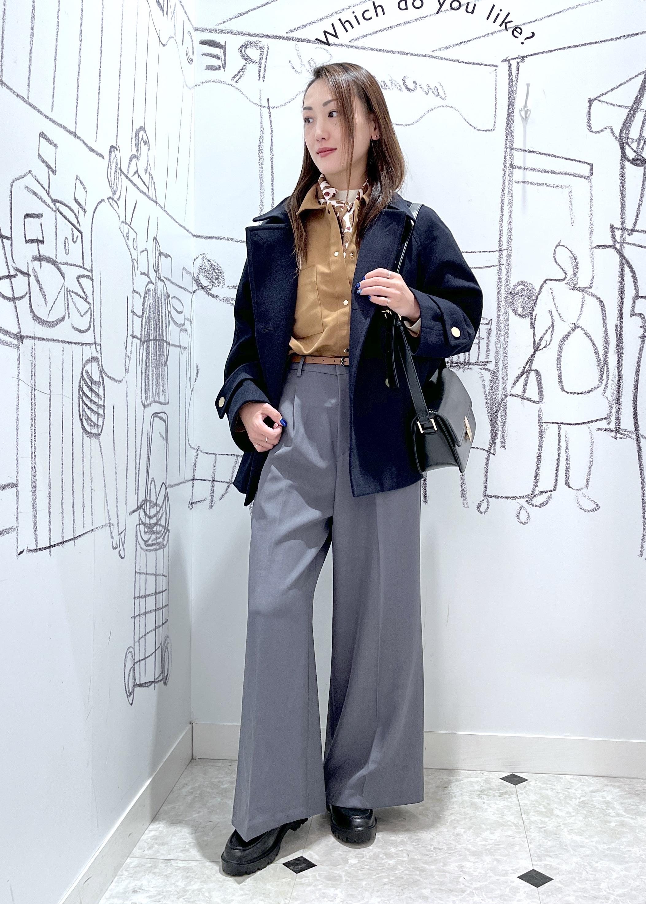 ROPE' PICNICのジャージーメルトンシリーズ 金ボタンミドル丈コート/リンクコーデを使ったコーディネートを紹介します。｜Rakuten Fashion(楽天ファッション／旧楽天ブランドアベニュー)6470380