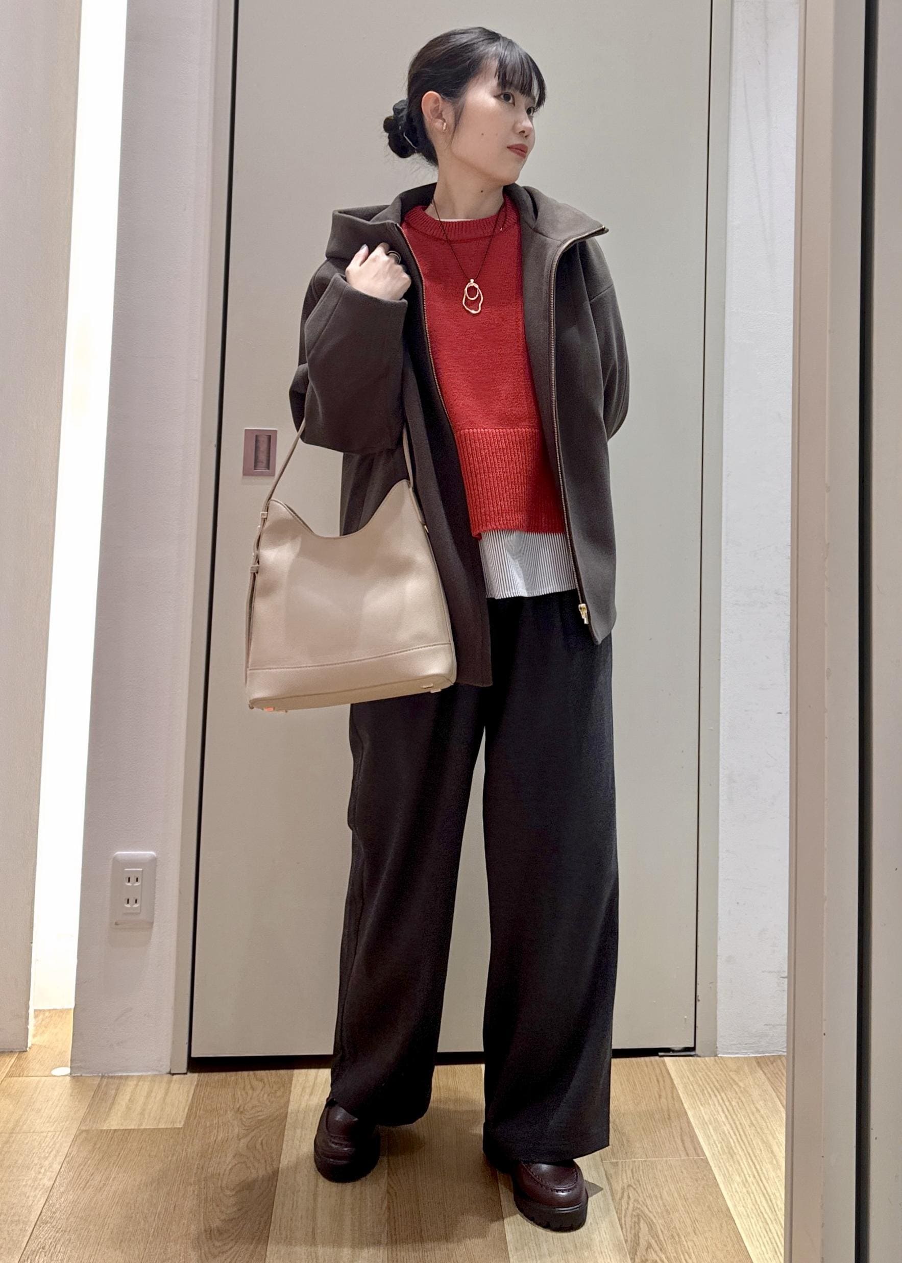 ROPE' PICNICのジャージーメルトンシリーズ ジップアップフーデッドコート/無地・チェック/リンクコーデを使ったコーディネートを紹介します。｜Rakuten Fashion(楽天ファッション／旧楽天ブランドアベニュー)6470257