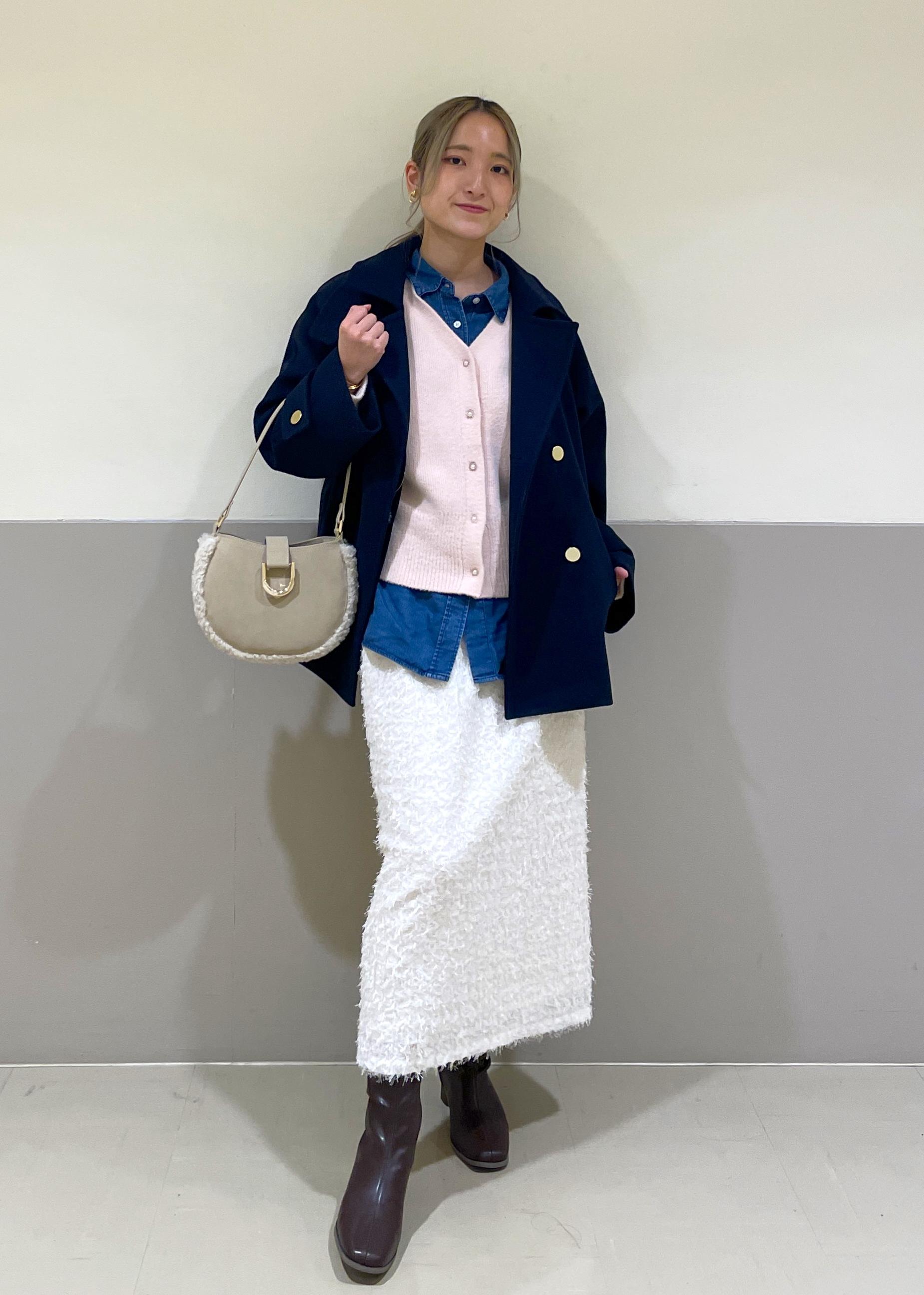 ROPE' PICNICのジャージーメルトンシリーズ 金ボタンミドル丈コート/リンクコーデを使ったコーディネートを紹介します。｜Rakuten Fashion(楽天ファッション／旧楽天ブランドアベニュー)6470277