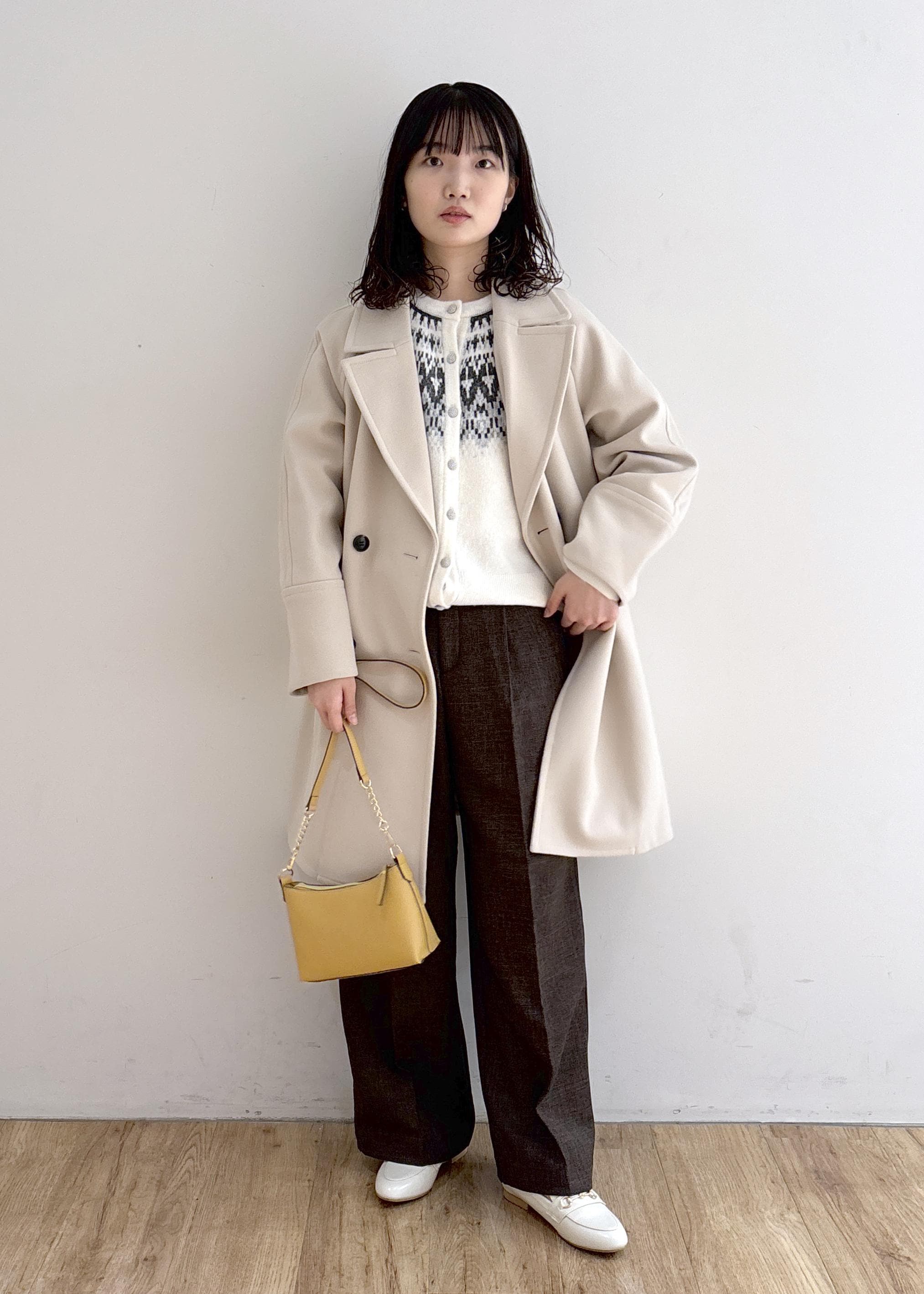 ROPE' PICNICのジャージメルトン無地&チェックオーバーPコート/一部WEB限定カラー・リンクコーデを使ったコーディネートを紹介します。｜Rakuten Fashion(楽天ファッション／旧楽天ブランドアベニュー)6470311