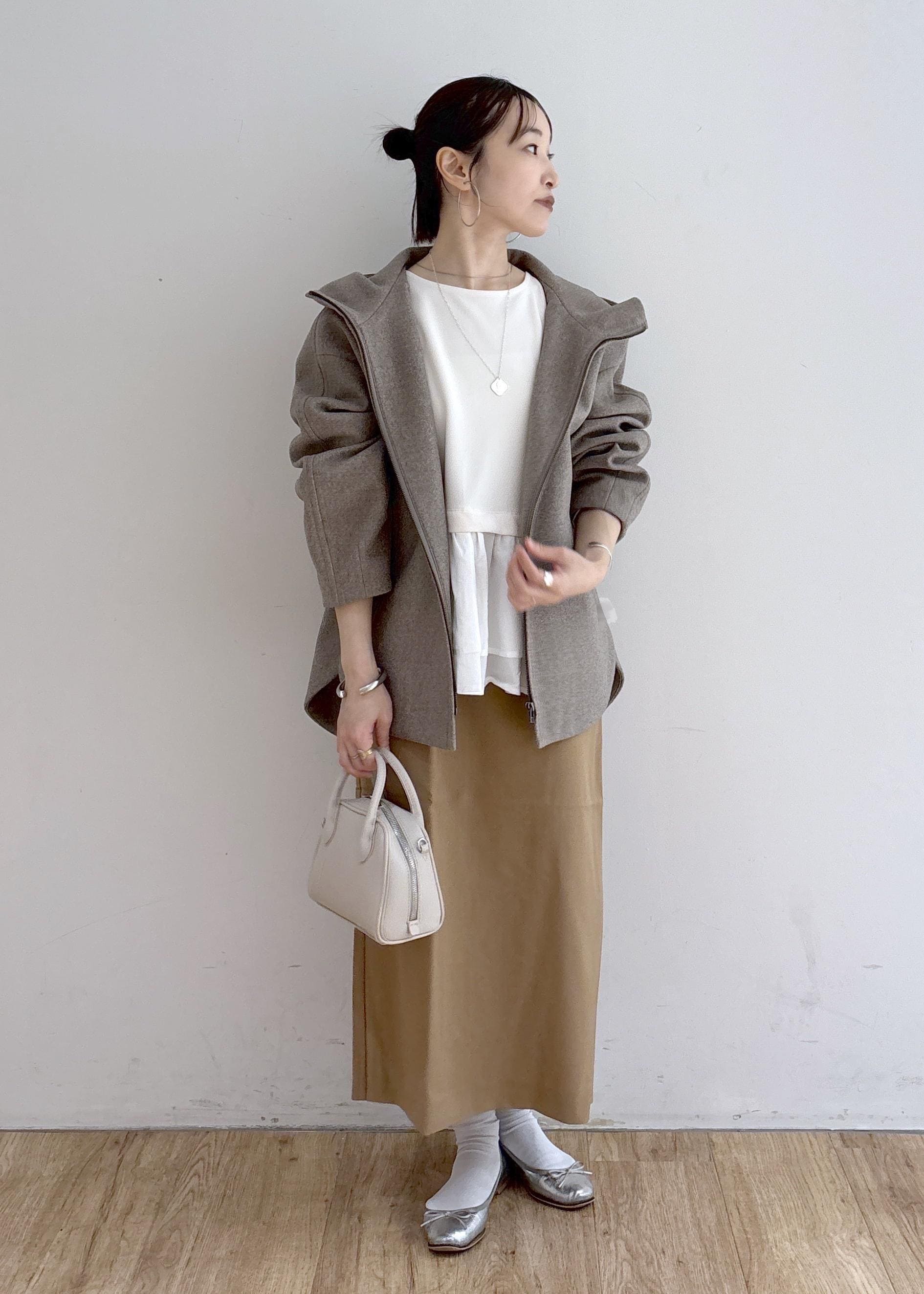 ROPE' PICNICの【新色追加】ジャージーメルトンシリーズ ジップアップフーデッドコート/無地・チェック/リンクコーデを使ったコーディネートを紹介します。｜Rakuten Fashion(楽天ファッション／旧楽天ブランドアベニュー)6470313