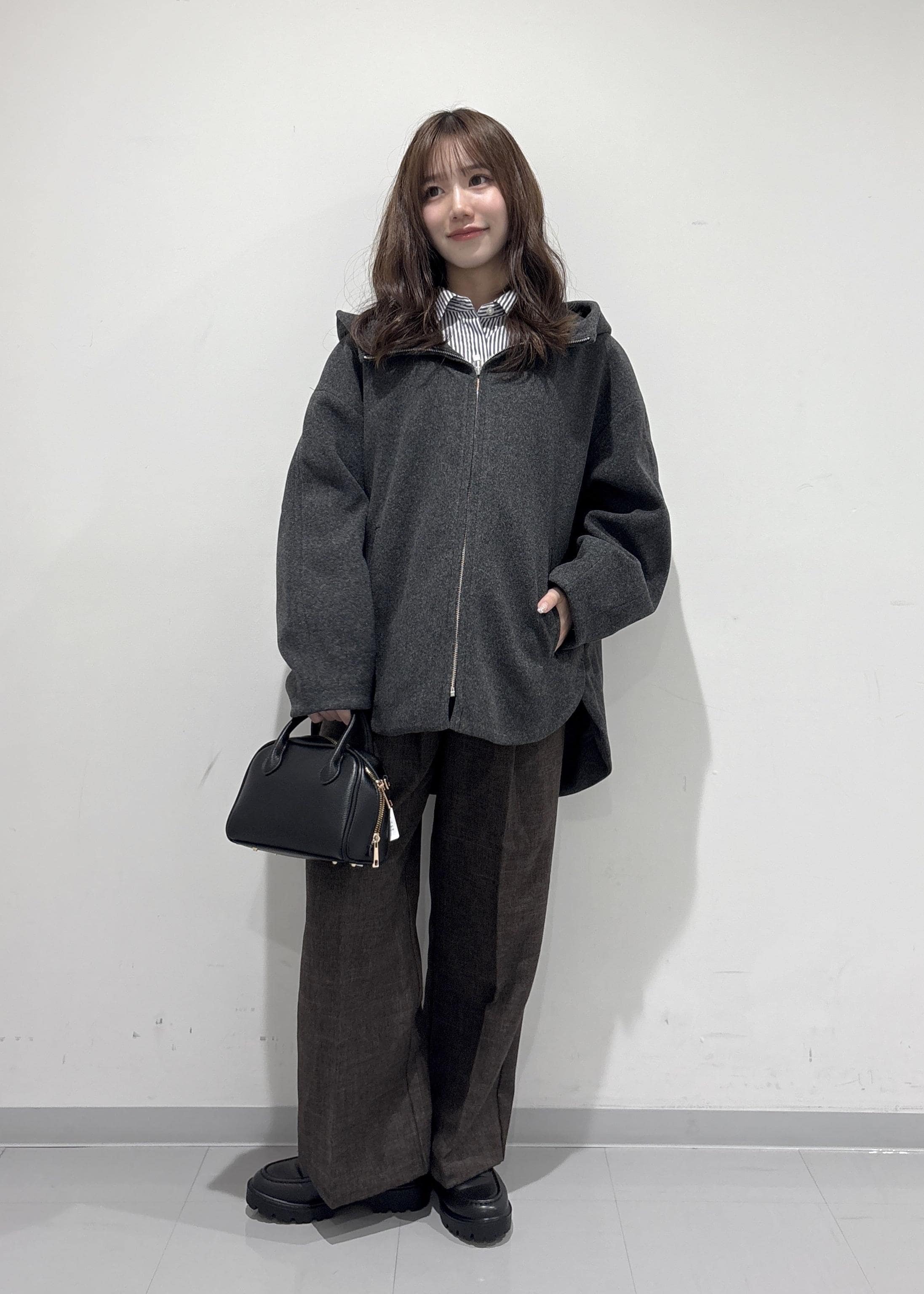 ROPE' PICNICのジャージーメルトンシリーズ ジップアップフーデッドコート/無地・チェック/リンクコーデを使ったコーディネートを紹介します。｜Rakuten Fashion(楽天ファッション／旧楽天ブランドアベニュー)6470295