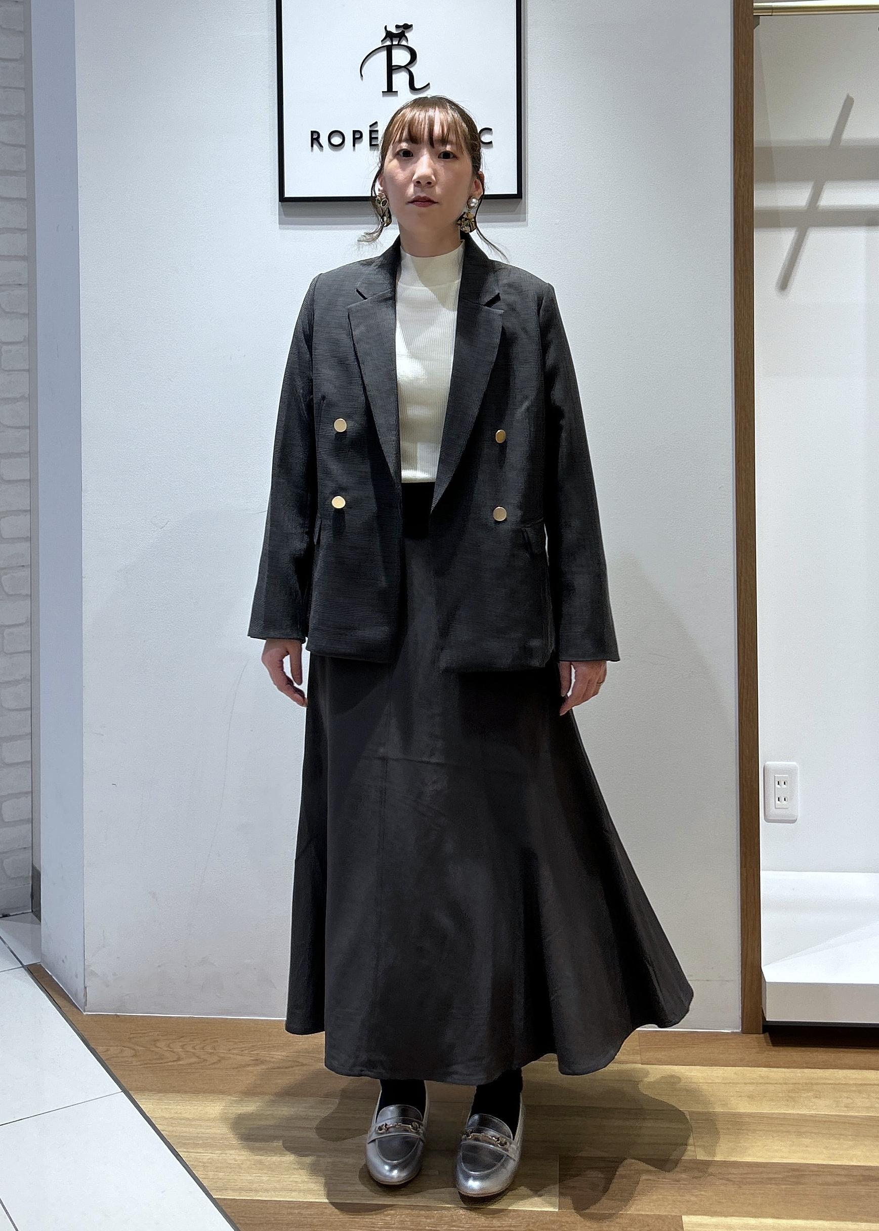 ROPE' PICNICのレディハンサムシリーズ ウールライク金ボタンジャケット(半裏地)/セットアップ・通勤対応を使ったコーディネートを紹介します。｜Rakuten Fashion(楽天ファッション／旧楽天ブランドアベニュー)6470323