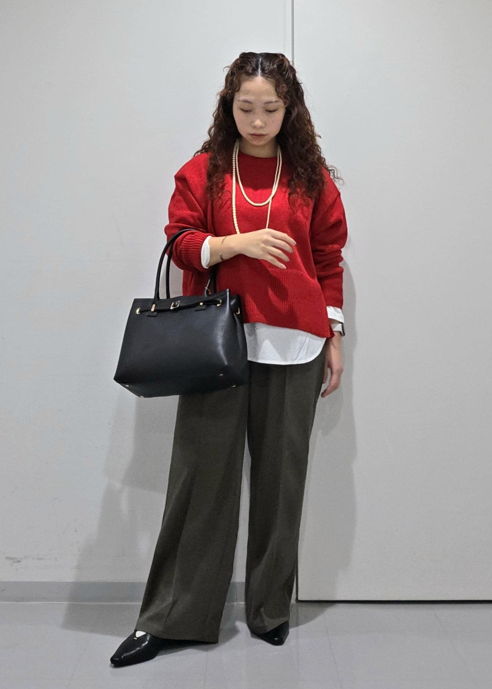 ROPE' PICNICの【新色追加】着丈が選べるクルーネックサイドスリットニットプルオーバー/イージーケアを使ったコーディネートを紹介します。｜Rakuten Fashion(楽天ファッション／旧楽天ブランドアベニュー)6470298