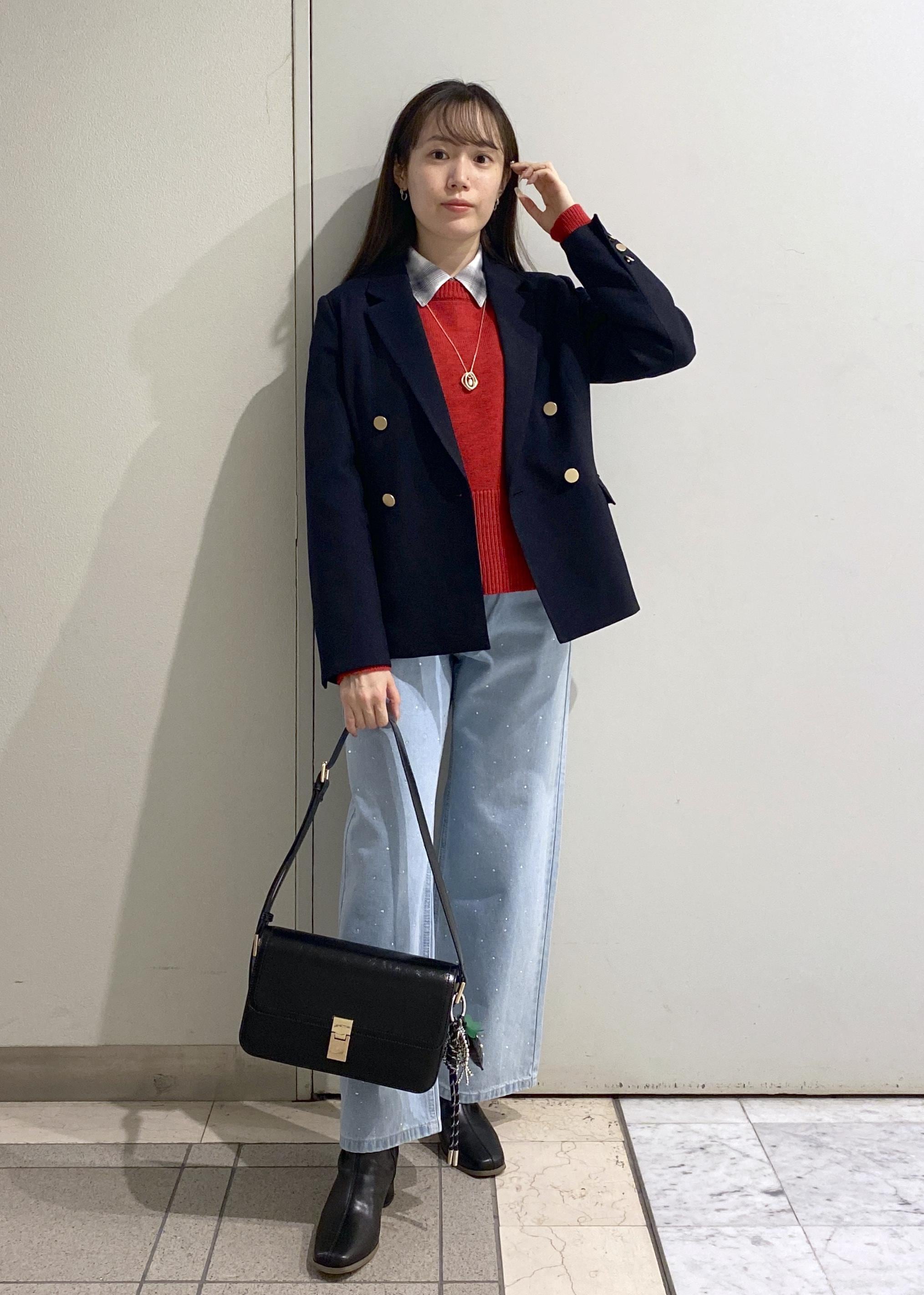 ROPE' PICNICのレディハンサムシリーズ ウールライク金ボタンジャケット(総裏地)/セットアップ対応を使ったコーディネートを紹介します。｜Rakuten Fashion(楽天ファッション／旧楽天ブランドアベニュー)6470300