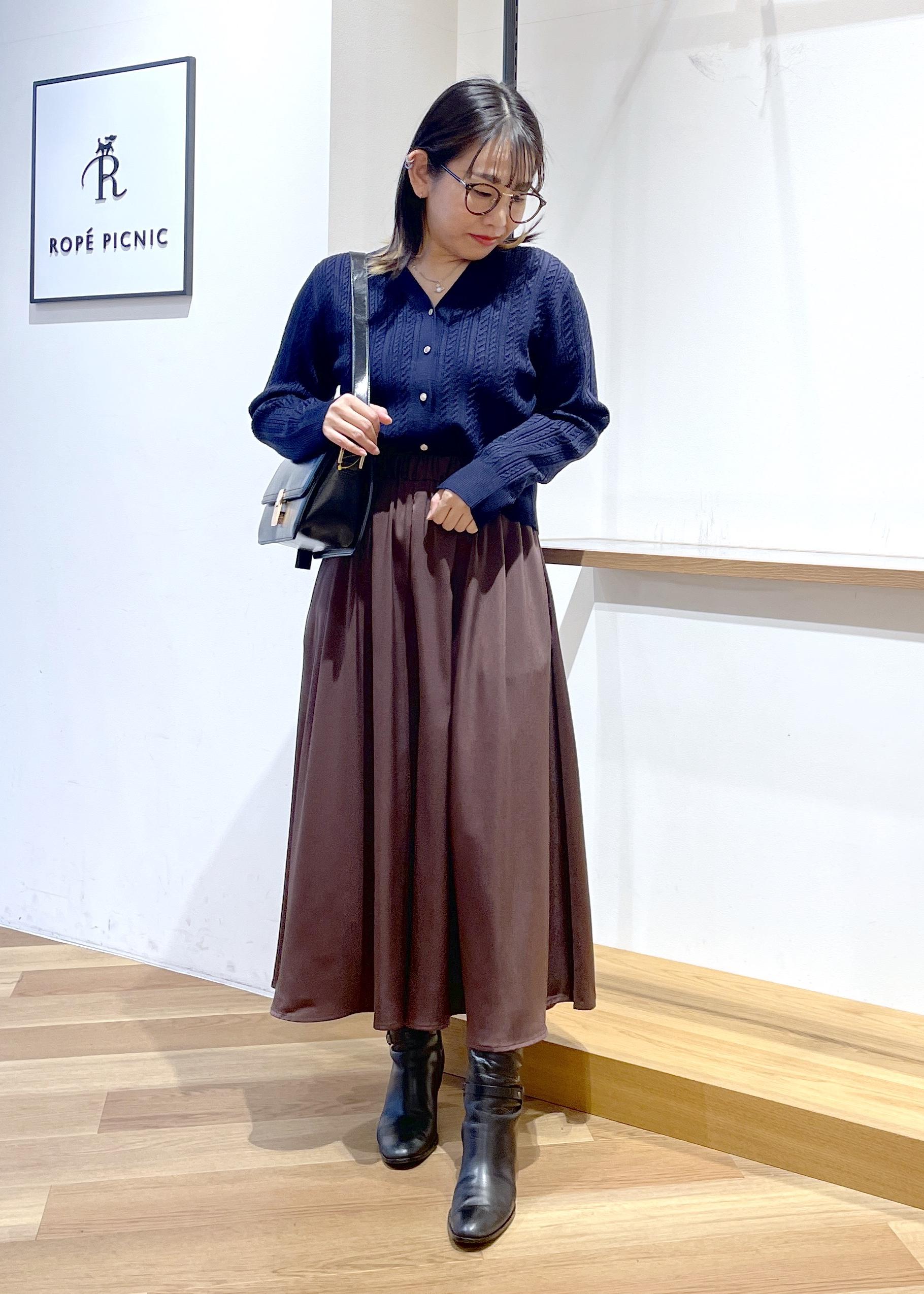 ROPE' PICNICの【アンチピリング・洗濯機OK】ミニケーブルカーディガンを使ったコーディネートを紹介します。｜Rakuten Fashion(楽天ファッション／旧楽天ブランドアベニュー)6470304