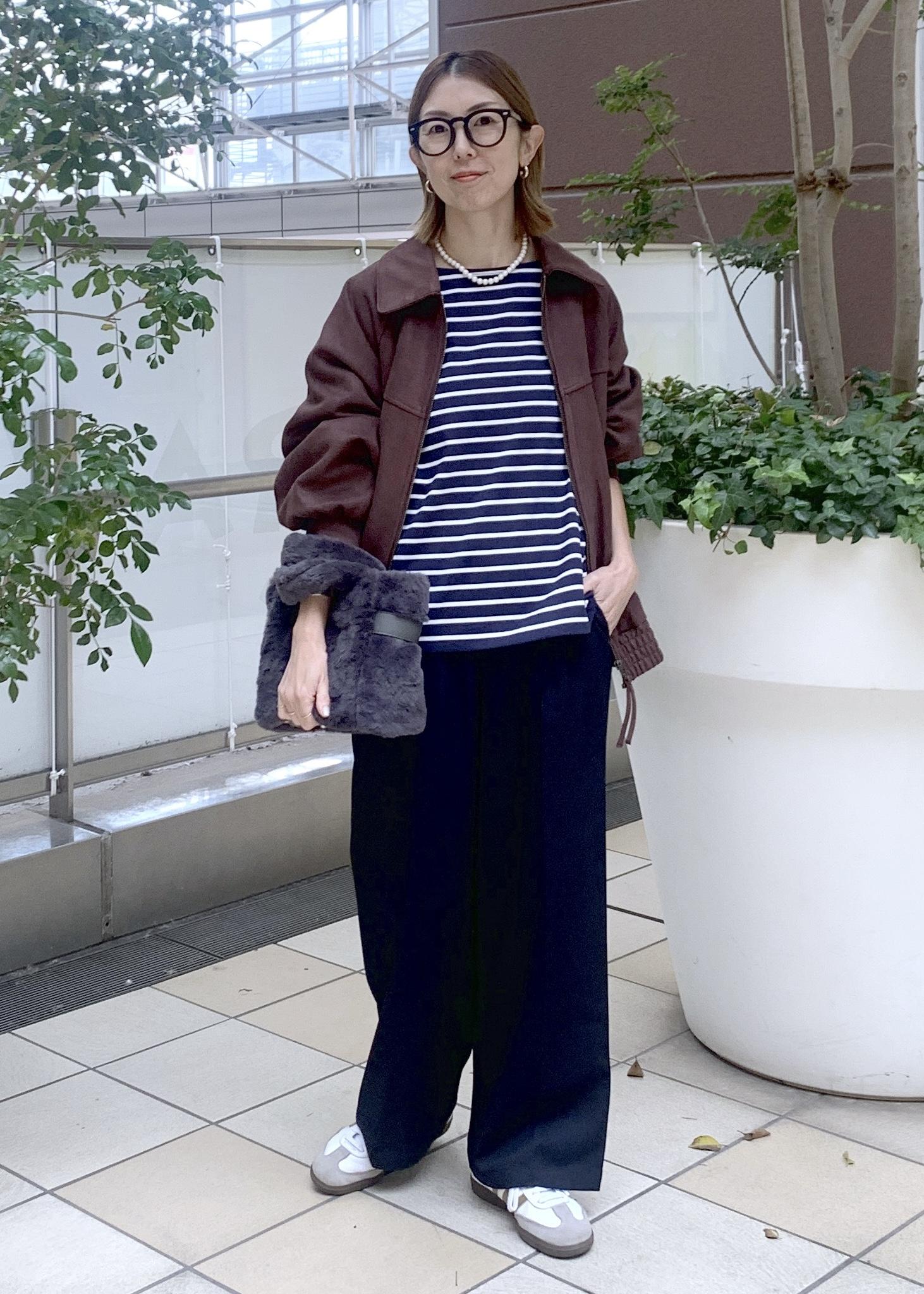 ROPE' PICNICの合皮&スエードライクジップアップブルゾンを使ったコーディネートを紹介します。｜Rakuten Fashion(楽天ファッション／旧楽天ブランドアベニュー)6470254