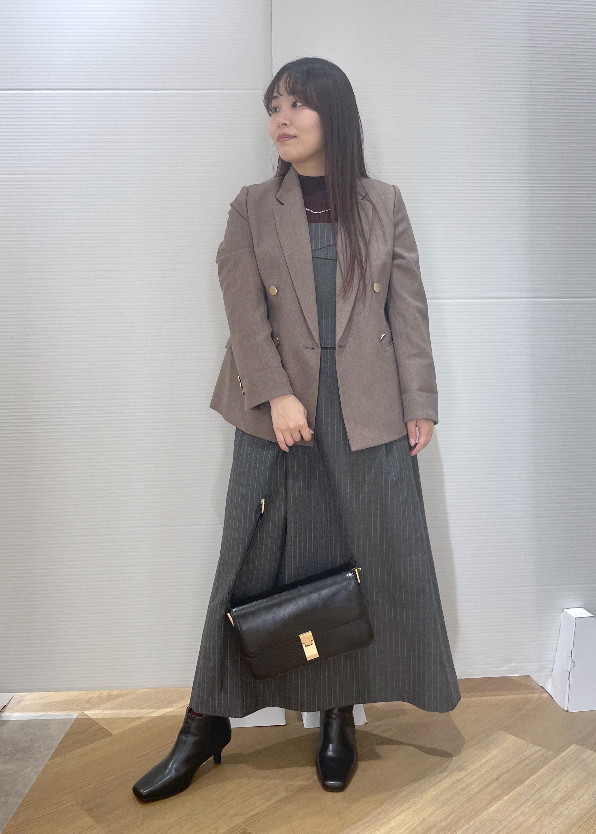 ROPE' PICNICの【低身長・小柄さんサイズ】レディハンサムシリーズ ウールライク金ボタンジャケット(総裏地)を使ったコーディネートを紹介します。｜Rakuten Fashion(楽天ファッション／旧楽天ブランドアベニュー)6470326