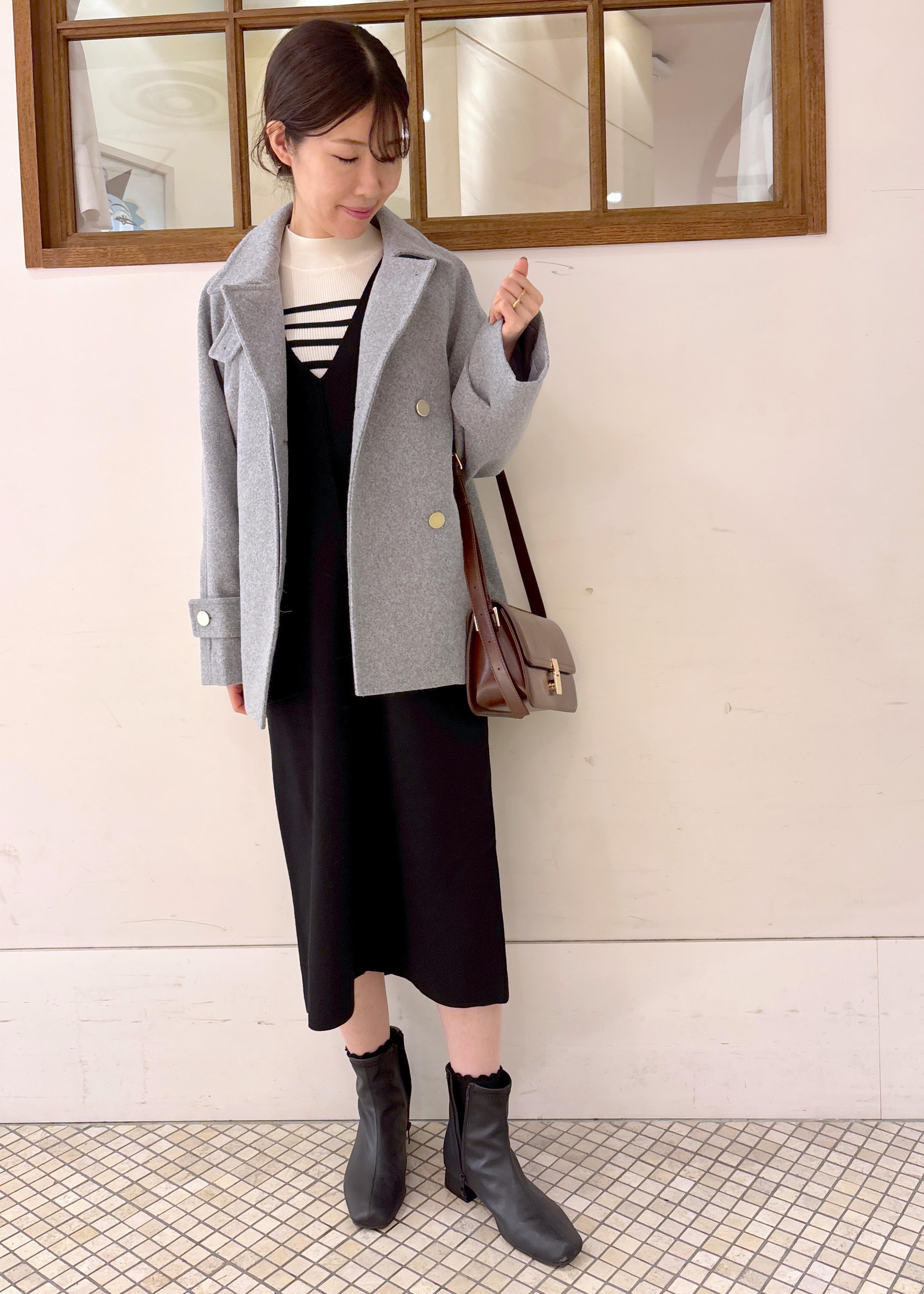 ROPE' PICNICのジャージーメルトンシリーズ 金ボタンミドル丈コート/リンクコーデを使ったコーディネートを紹介します。｜Rakuten Fashion(楽天ファッション／旧楽天ブランドアベニュー)6470306