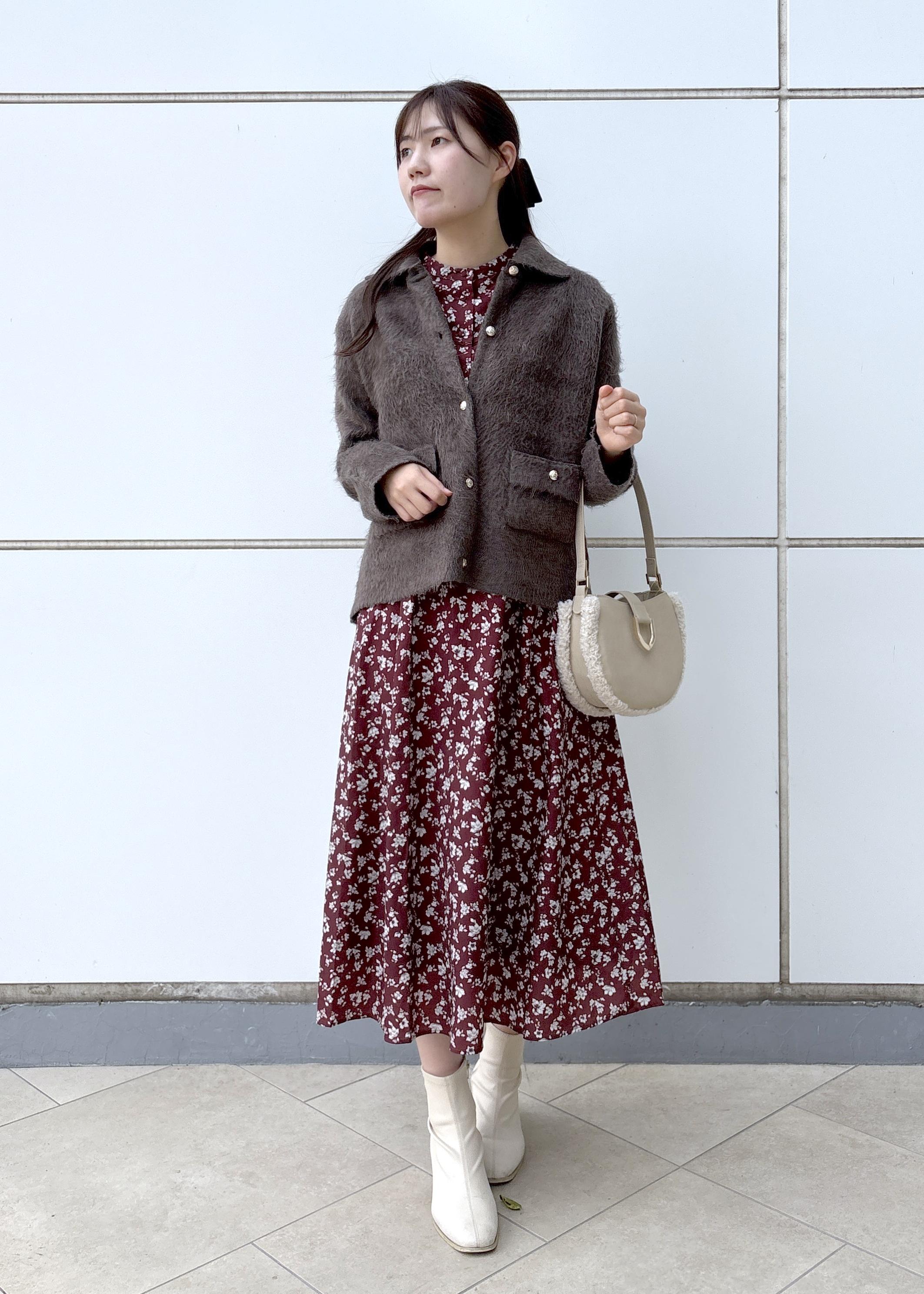 ROPE' PICNICのダブルフェイス襟取り外し起毛カーディガンを使ったコーディネートを紹介します。｜Rakuten Fashion(楽天ファッション／旧楽天ブランドアベニュー)6470345